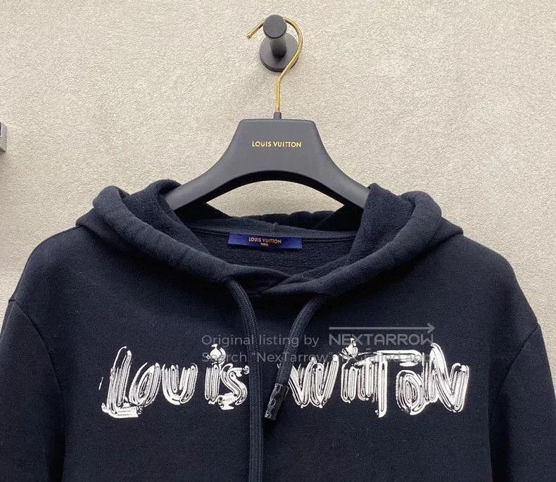 Louis Vuitton Louis Vuitton Black Logo Print Sweatshirt. Size US XS / EU 42 / 0 - 5 Thumbnail