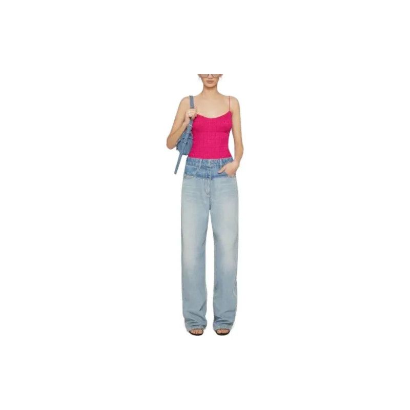 Givenchy o1gr1nt0125 Silk Top in Fuchsia Size M / US 6-8 / IT 42-44 - 3 Thumbnail