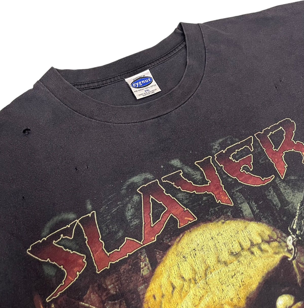 Band Tees Vintage Slayer Distressed tee Size US XXL / EU 58 / 5 - 5 Thumbnail