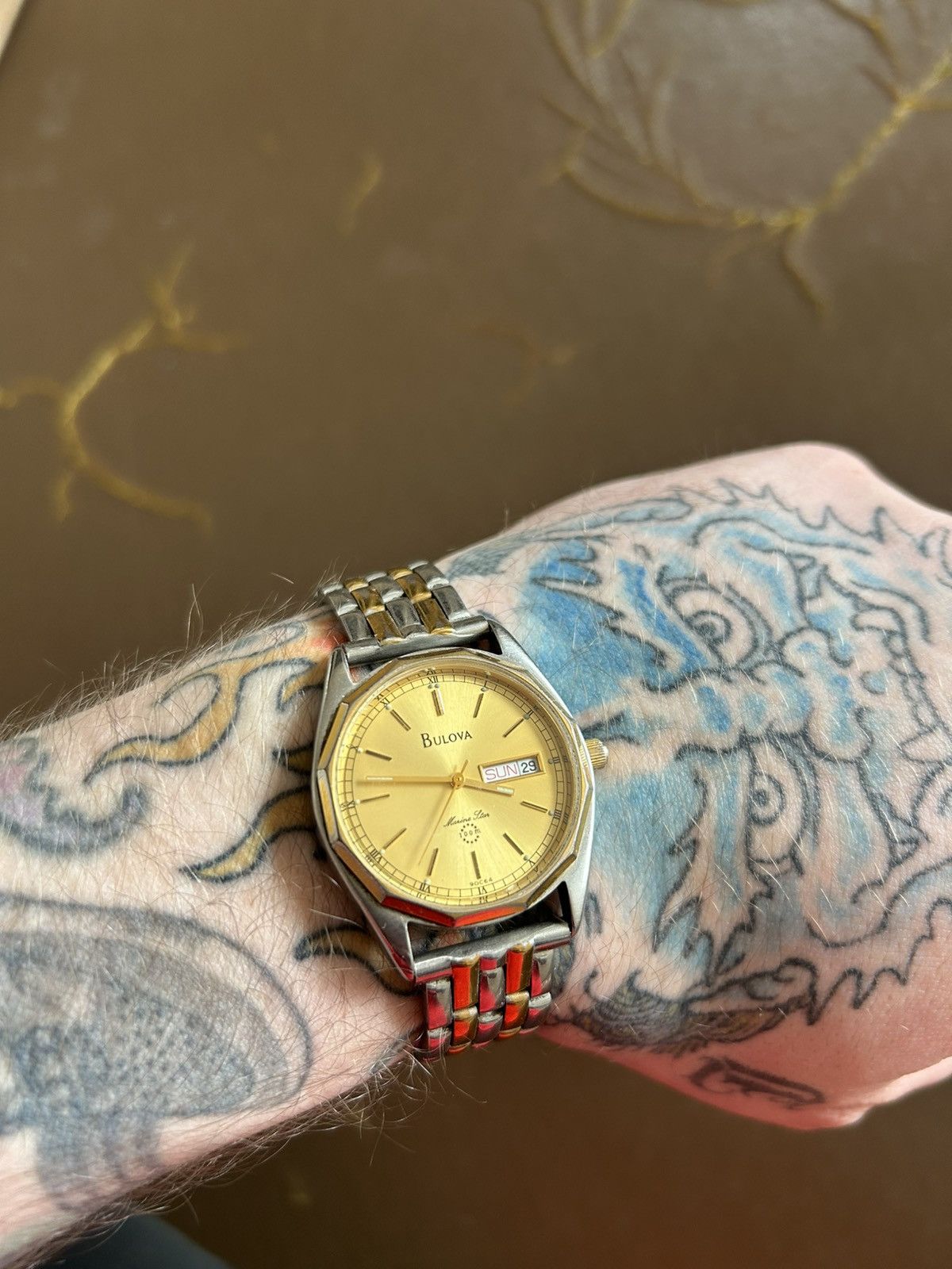 Bulova Bulova Marine Star Two Tone Daydate Watch Size ONE SIZE - 1 Thumbnail