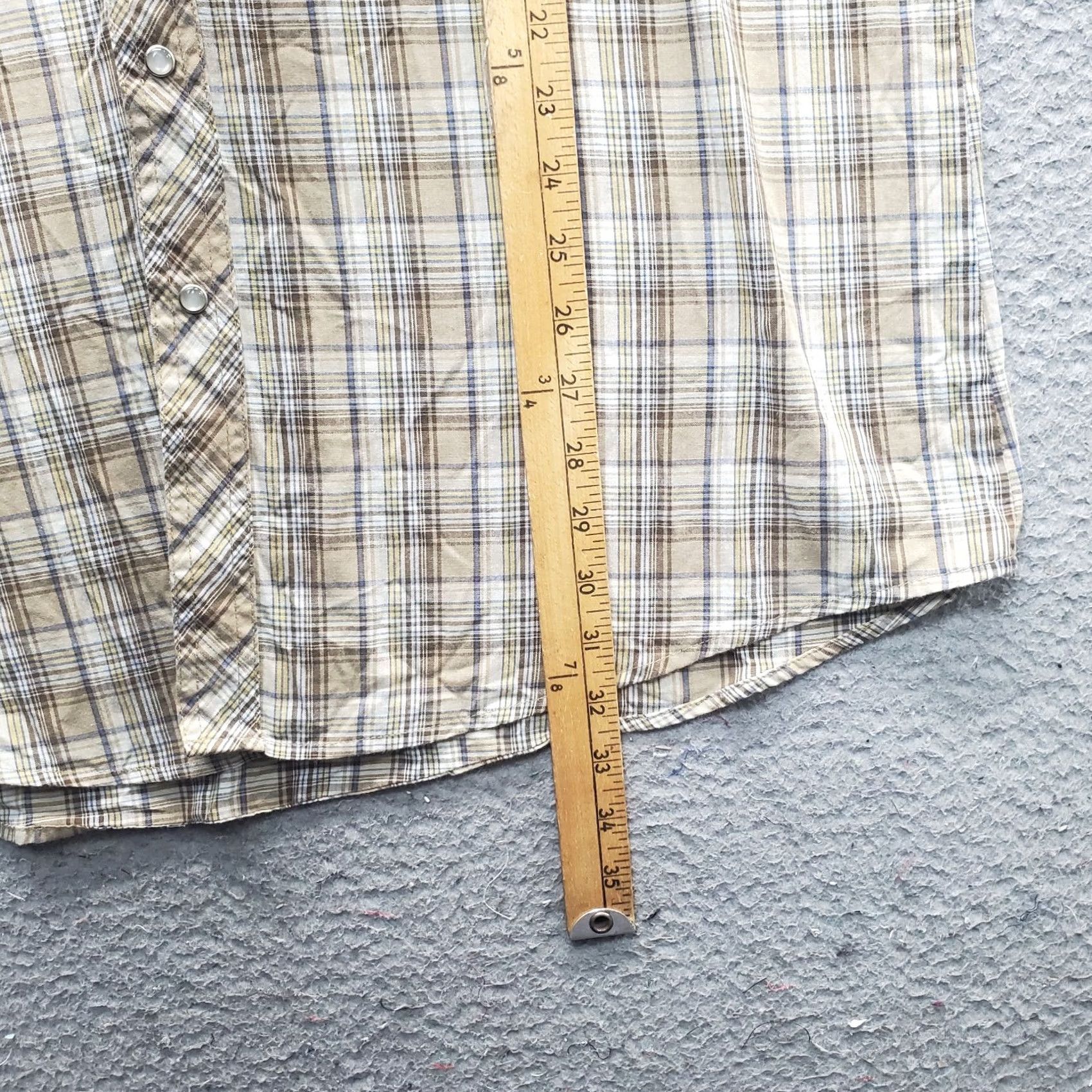 Wrangler Wrangler Wrancher Western Shirt Mens XLT Multi Plaid Collared Pearl Snap MTW1240 Size US XL / EU 56 / 4 - 3 Thumbnail