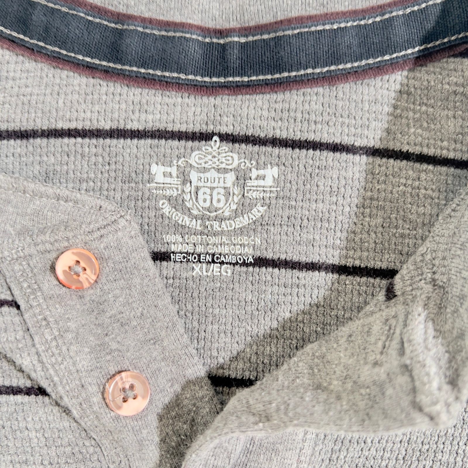 Route 66 Henley Polo Shirt Route 66 Men's XL 3-Button Pullover Long Size US XL / EU 56 / 4 - 2 Thumbnail