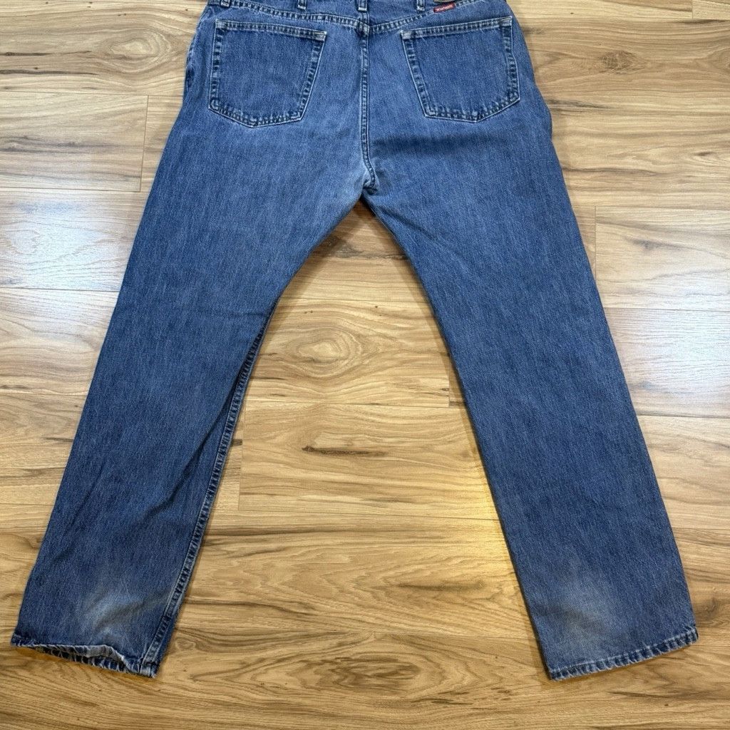 Wrangler Wrangler Straight Fit Jeans W36 L32 Blue Denim Size US 36 / EU 52 - 4 Thumbnail