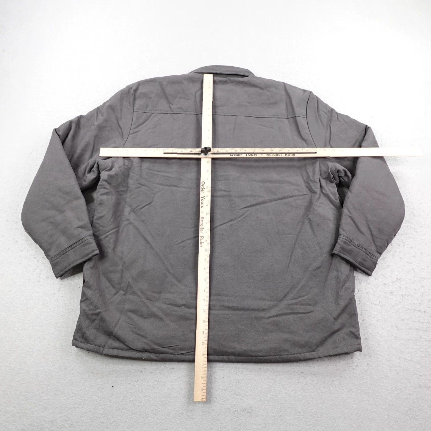 Dickies Dickies Jacket Mens 2XL Gray Canvas Quilted Lined Shacket Heavy Duty Work Coat Jacket Shirts? Size US XXL / EU 58 / 5 - 6 Thumbnail
