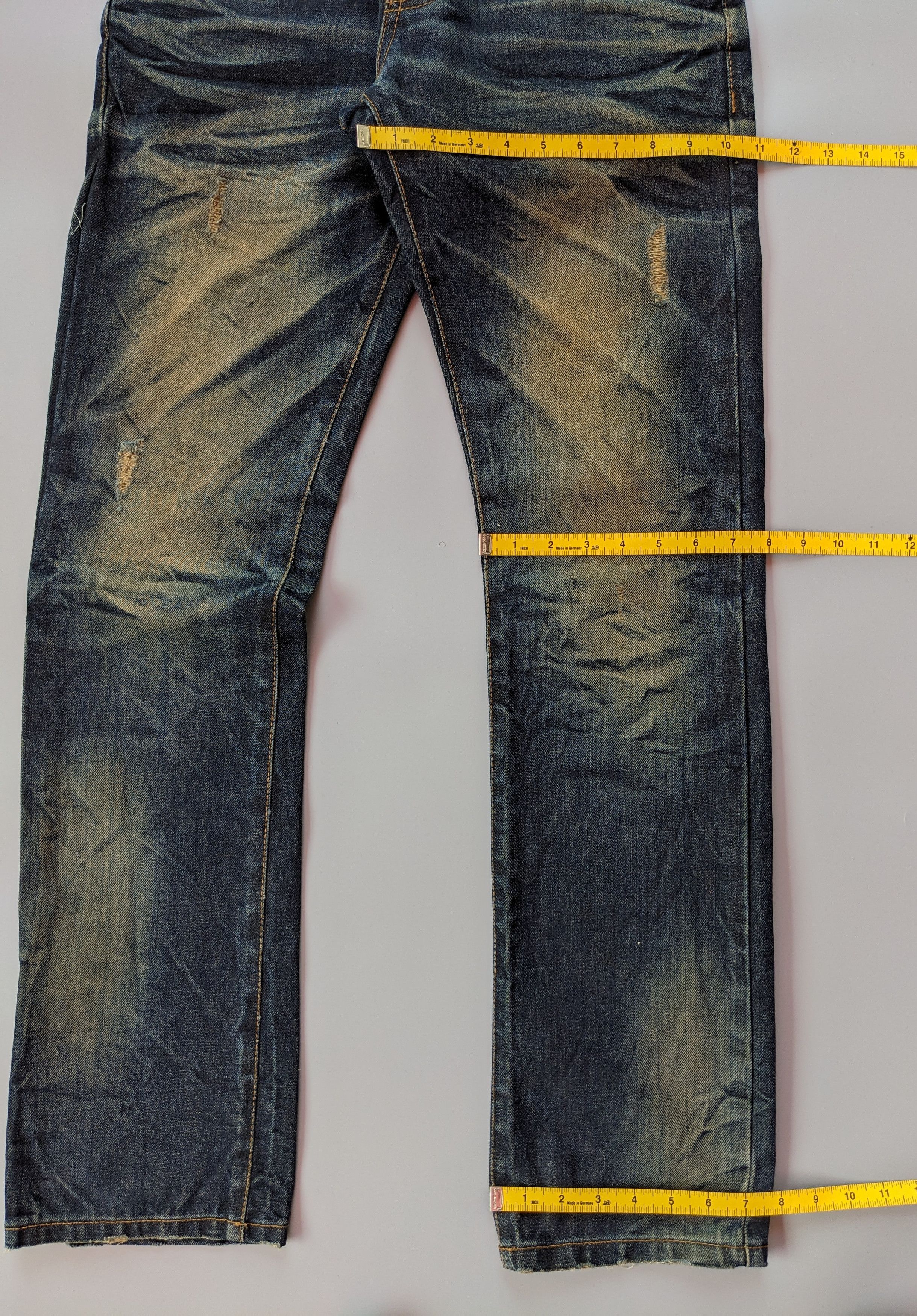 Japanese Brand DPSR indigo mudwash rusty jeans Size US 31 - 8 Thumbnail