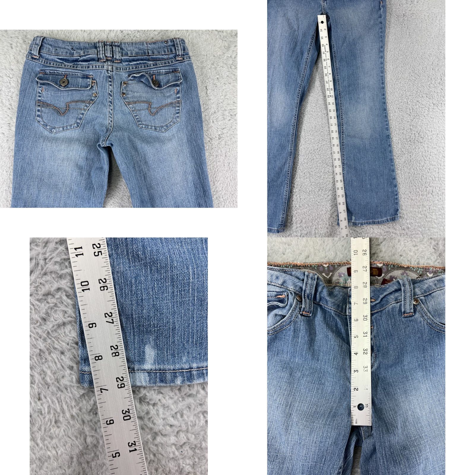 Vintage Zana Di Womens Jeans Bootcut Light Wash Denim 29in Inseam Regular Fit 30 Waist American Vintage 2010s Styles Women Size 32" / US 10 / IT 46 - 8 Thumbnail