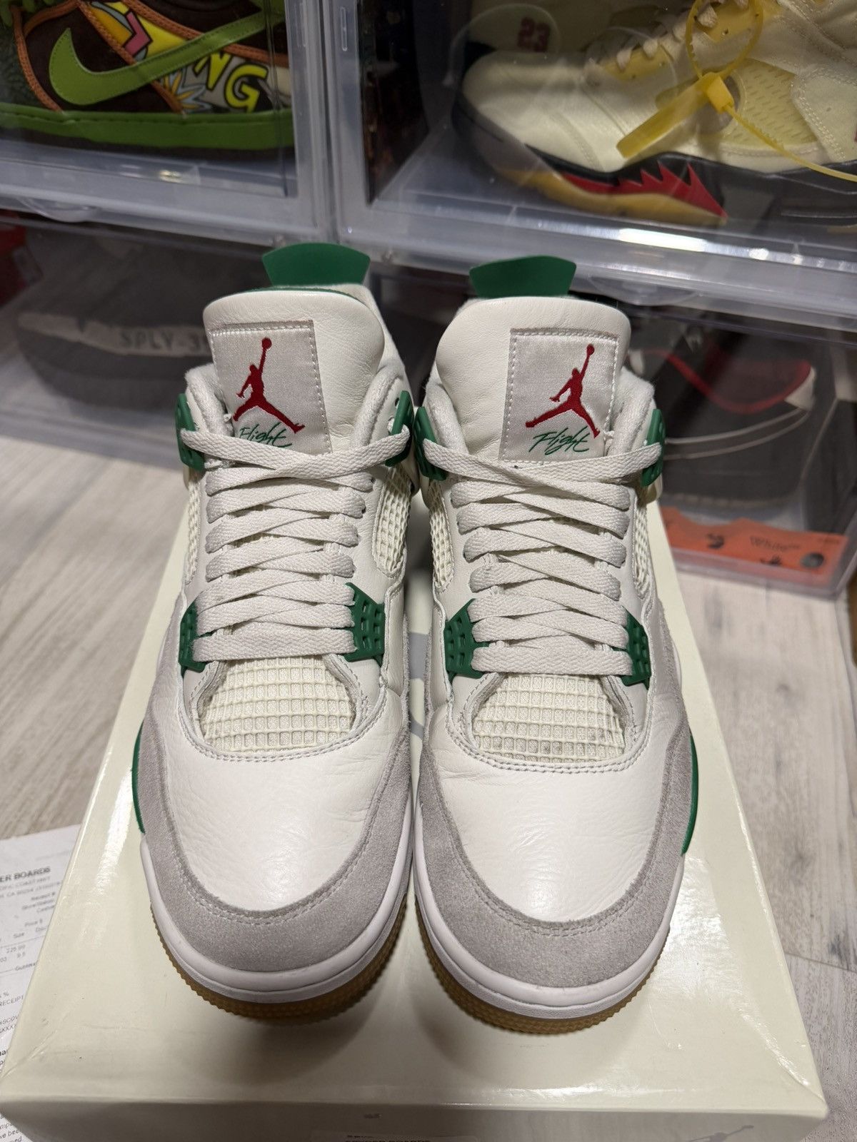 Nike SB Air Jordan 4 Retro SB Pine Green Size US 9.5 / EU 42-43 - 4 Thumbnail