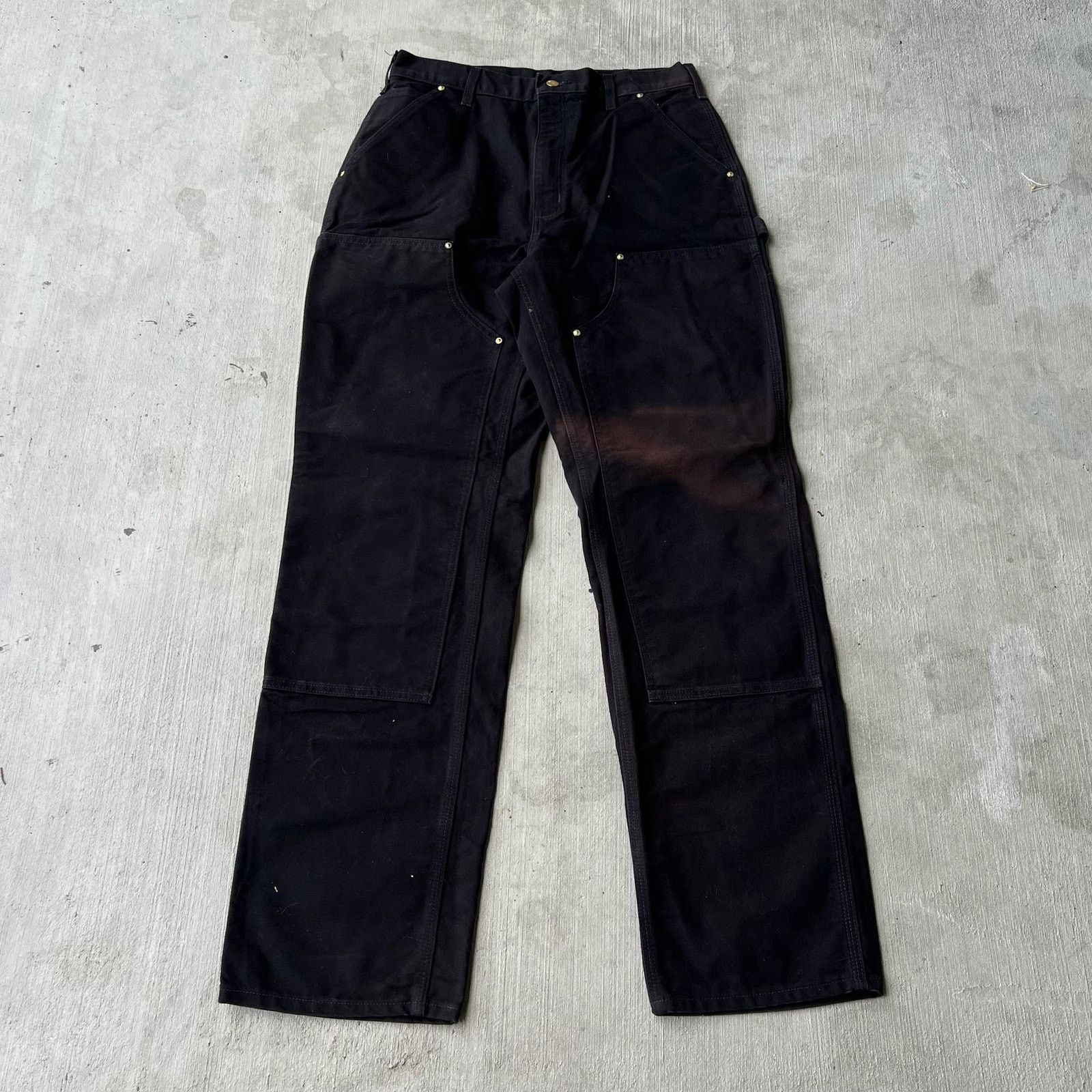 Carhartt × Vintage Carhartt black double knee work wear carpenter pants Size US 31 - 1 Thumbnail