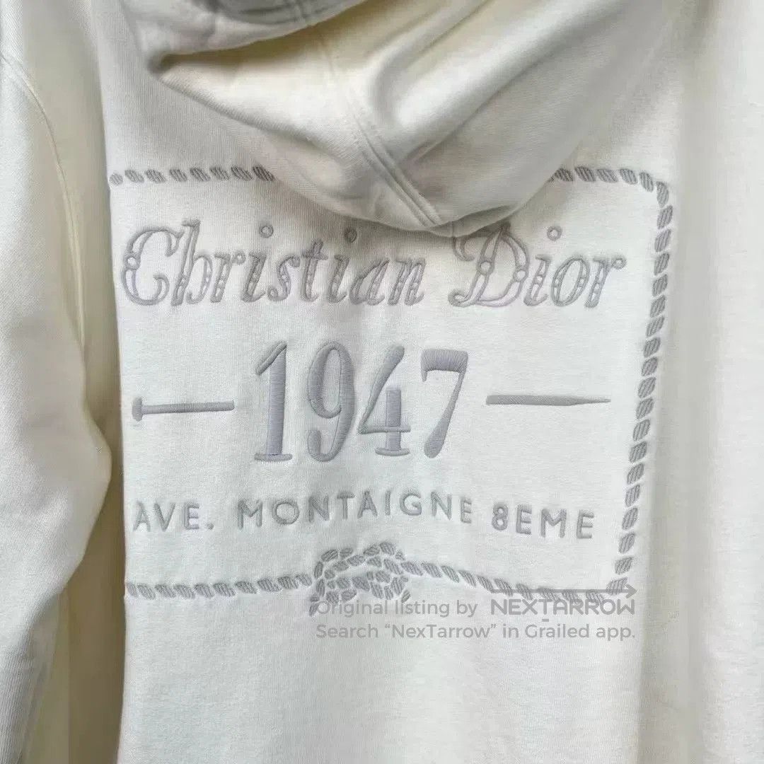 Dior Dior 1947 Embroidered Letter Hoodie. Size S / US 4 / IT 40 - 5 Thumbnail