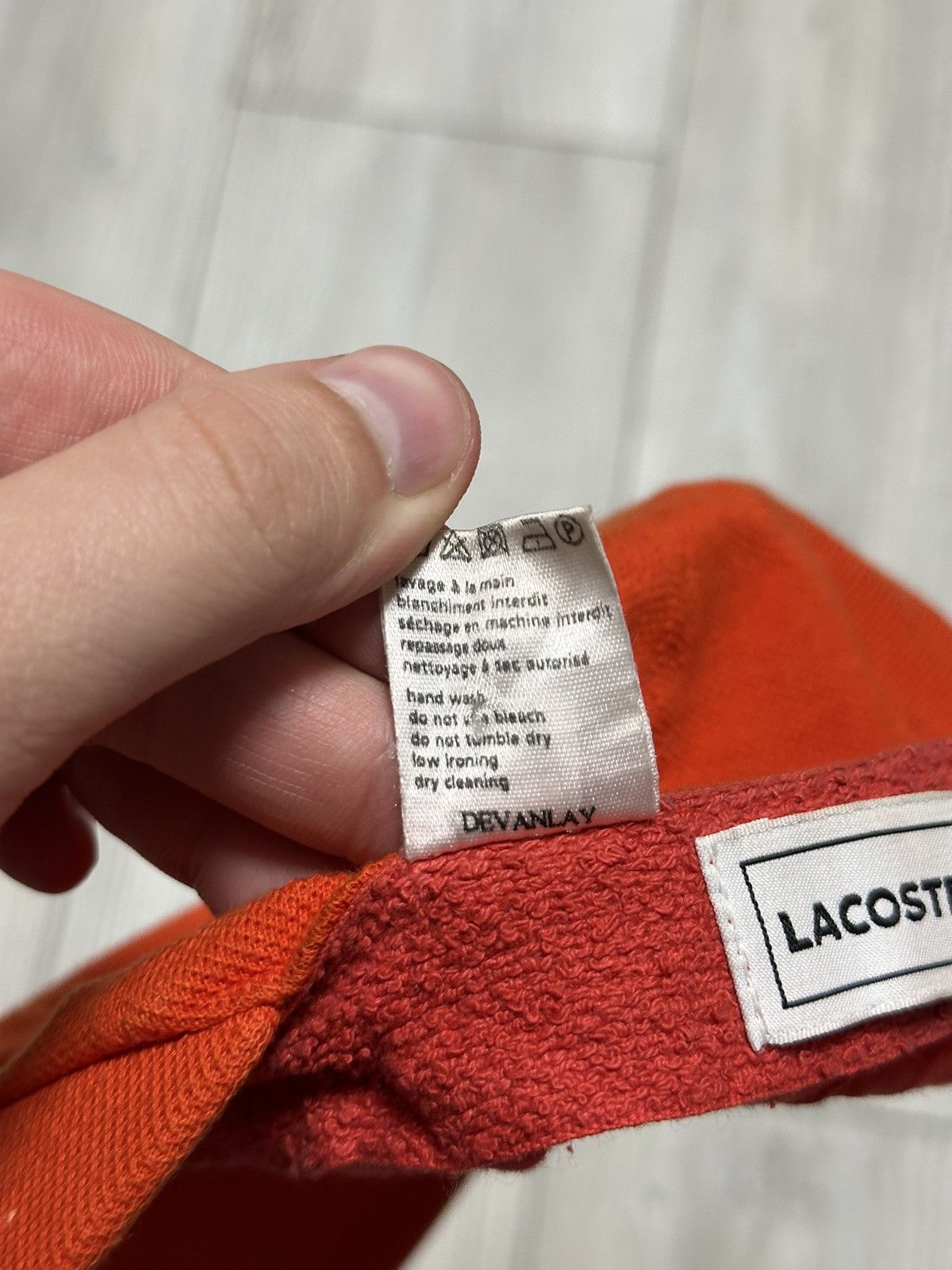 Lacoste Vintage Lacoste Y2K Orange cap hat Size ONE SIZE - 6 Thumbnail
