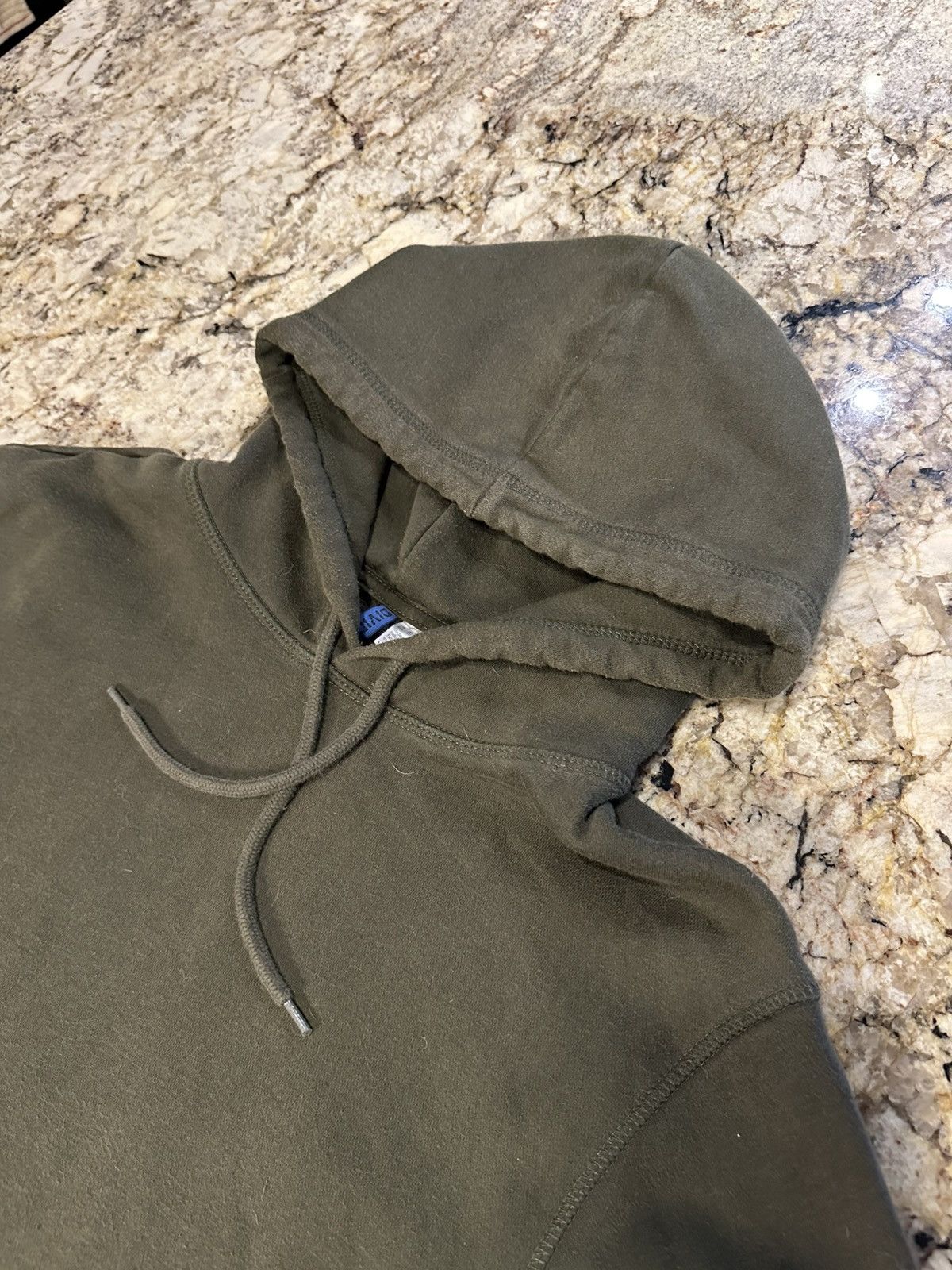 Vintage Blank army green hoodie Size US XL / EU 56 / 4 - 4 Thumbnail