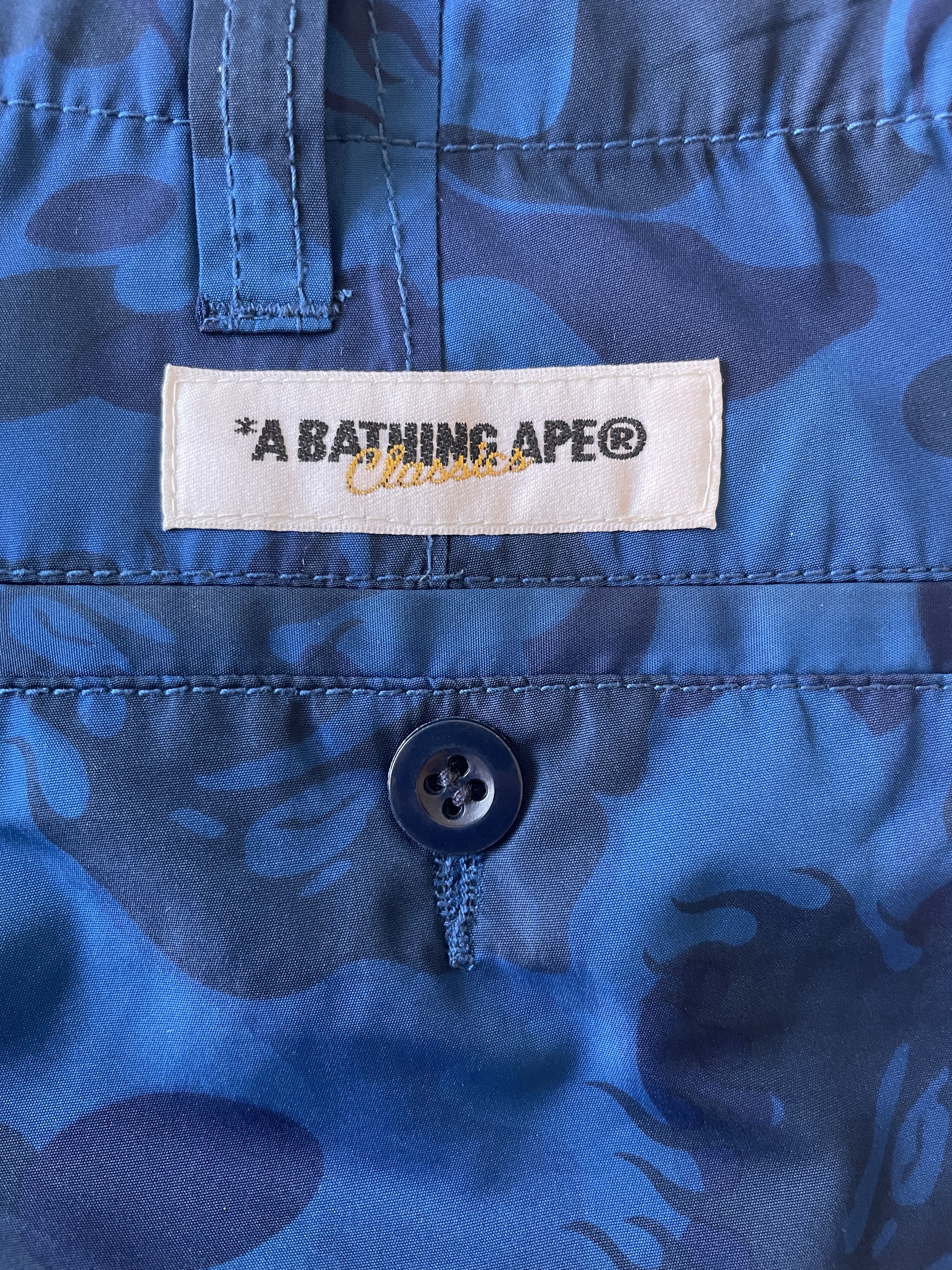 Bape FIRE CAMO BEACH SHORTS Size US 32 / EU 48 - 8 Thumbnail