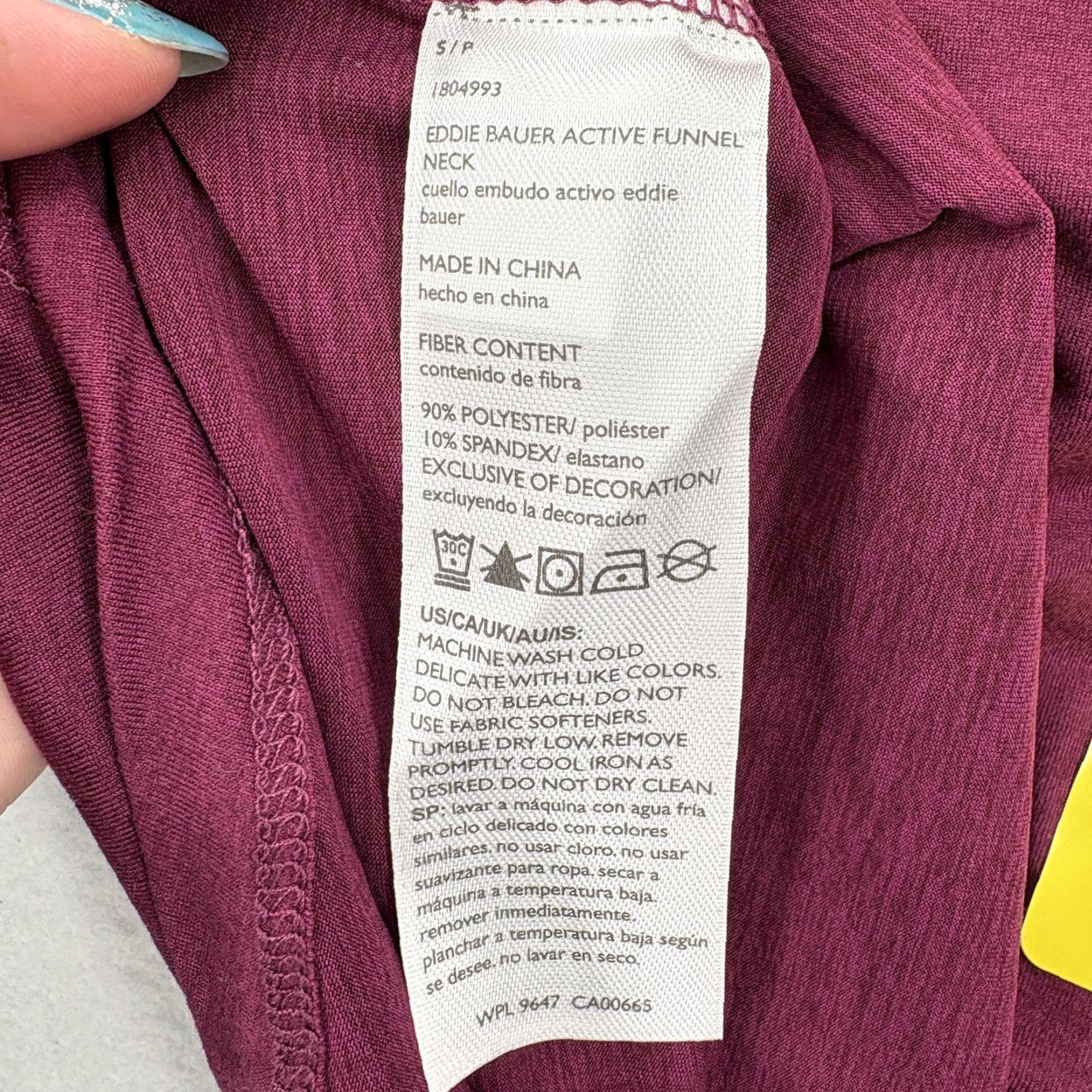 Eddie Bauer Eddie Bauer Active Funnel Neck Pullover Womens Small Purple UPF 50+ Stretch NWT Size S / US 4 / IT 40 - 7 Thumbnail