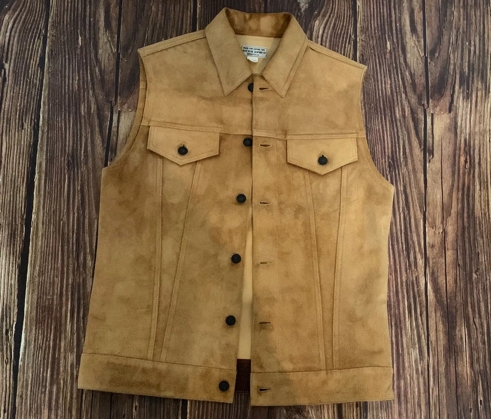 WEST RIDE soft beige suede vest with pockets Size US M / EU 48-50 / 2 - 1 Thumbnail