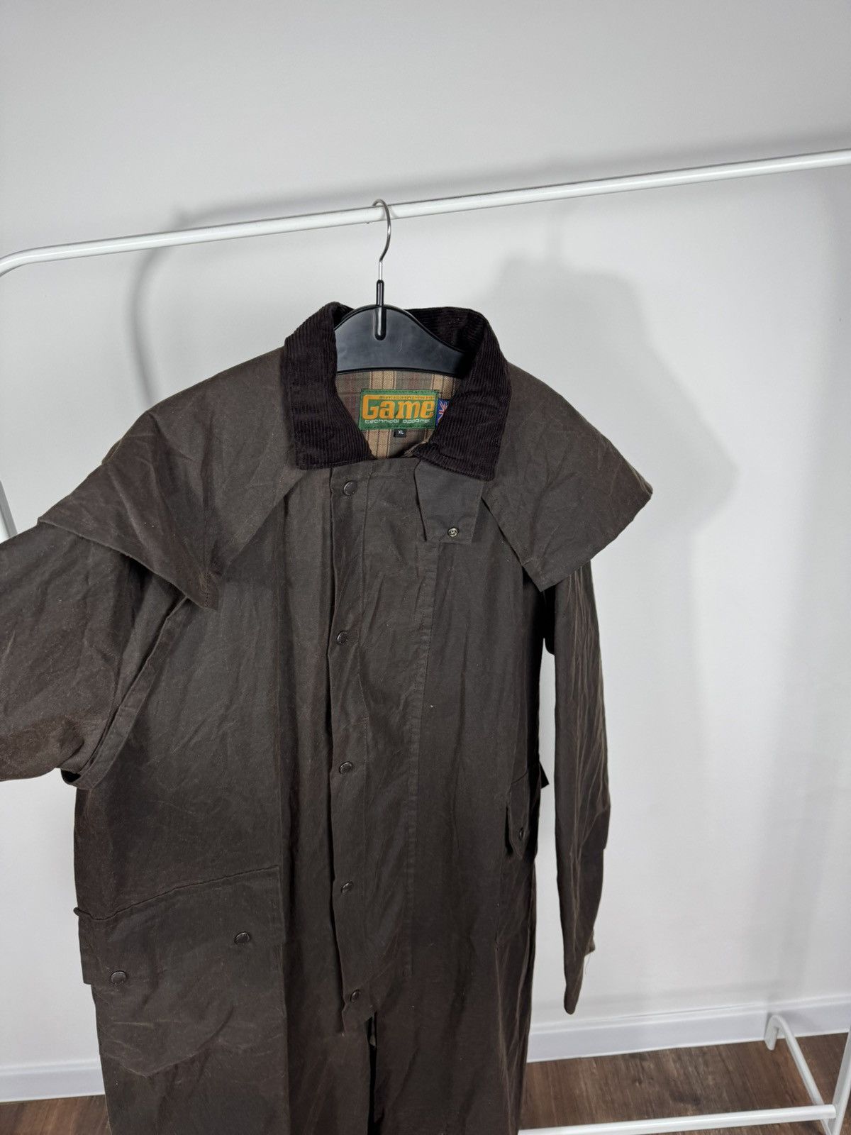 Other Vintage Game Waxed Coat Oilskin Jacket XL Brown Field Coat Size US XL / EU 56 / 4 - 7 Thumbnail