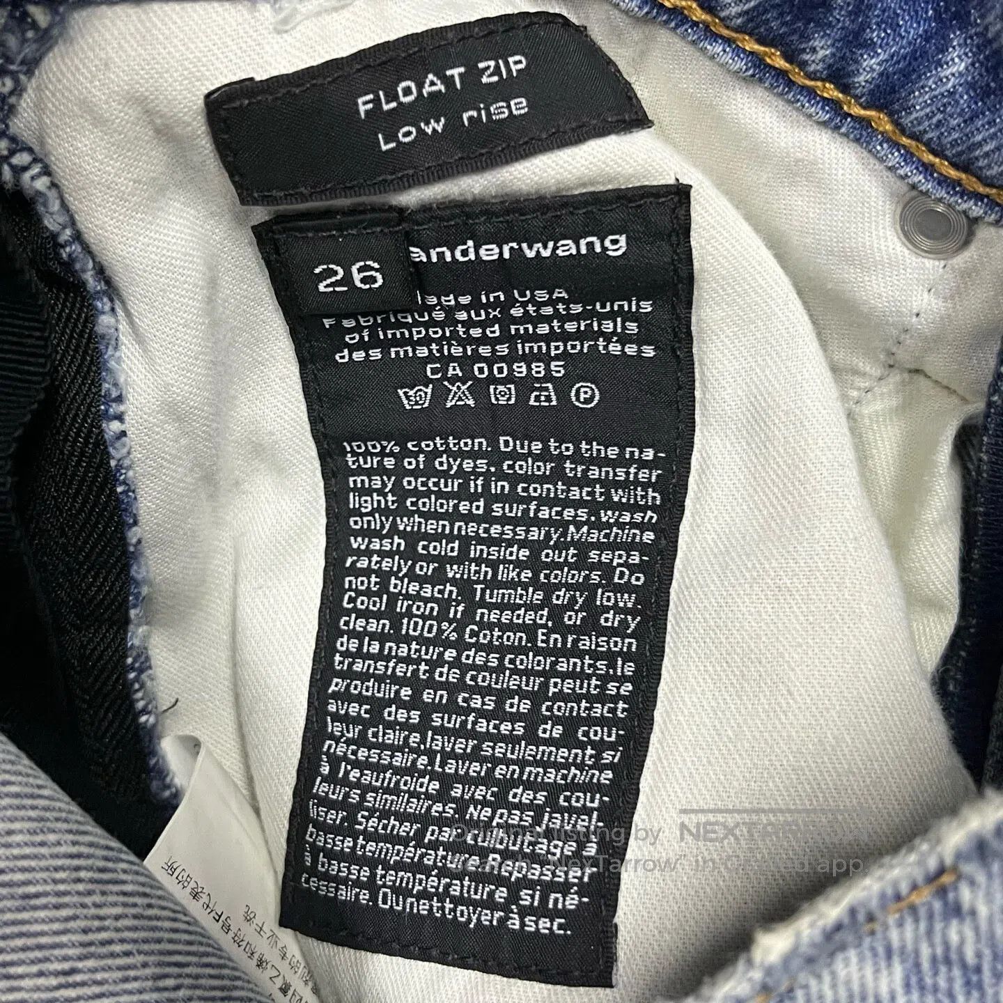 Alexander Wang Alexander Wang Solid-color logo-decorated denim shorts| Size 27" / US 4 / IT 40 - 3 Thumbnail