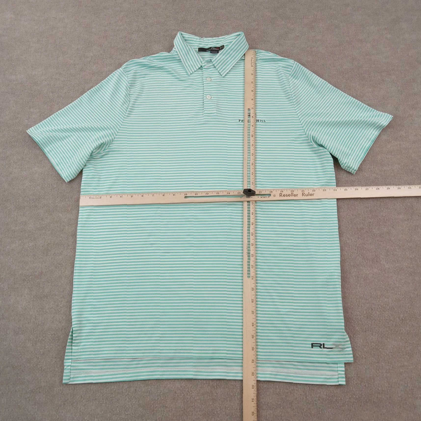 Ralph Lauren Ralph Lauren RLX Polo Golf Shirt Mens Extra Large Blue White Striped Stretch Size US L / EU 52-54 / 3 - 2 Thumbnail
