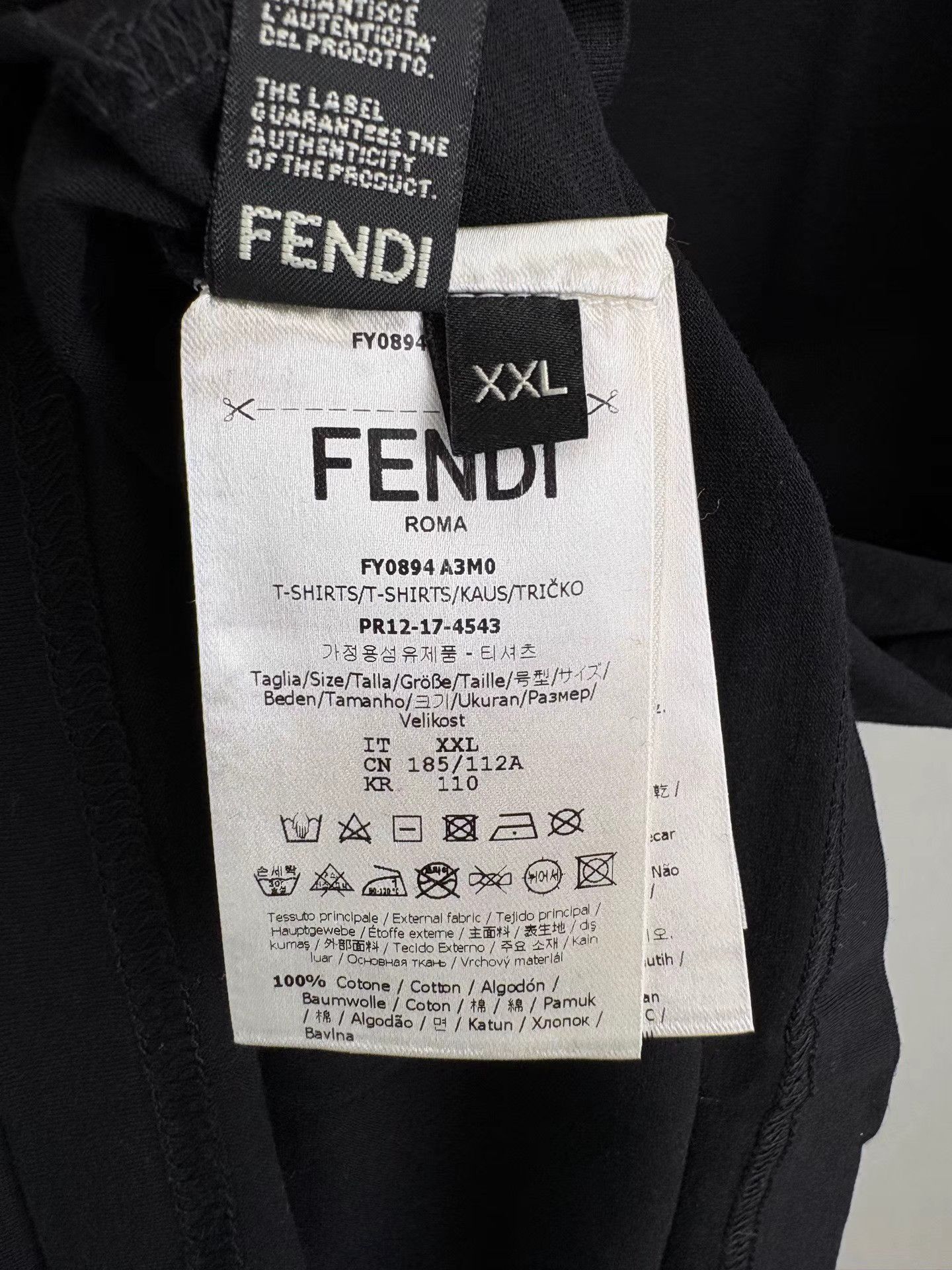 Fendi FENDI Rhinestone Short Sleeve K1 Size US XXL / EU 58 / 5 - 5 Thumbnail