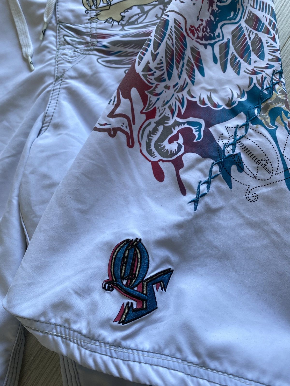 Quiksilver × Vintage Vintage Shorts Quiksilver Big Logo Size US 32 / EU 48 - 3 Thumbnail