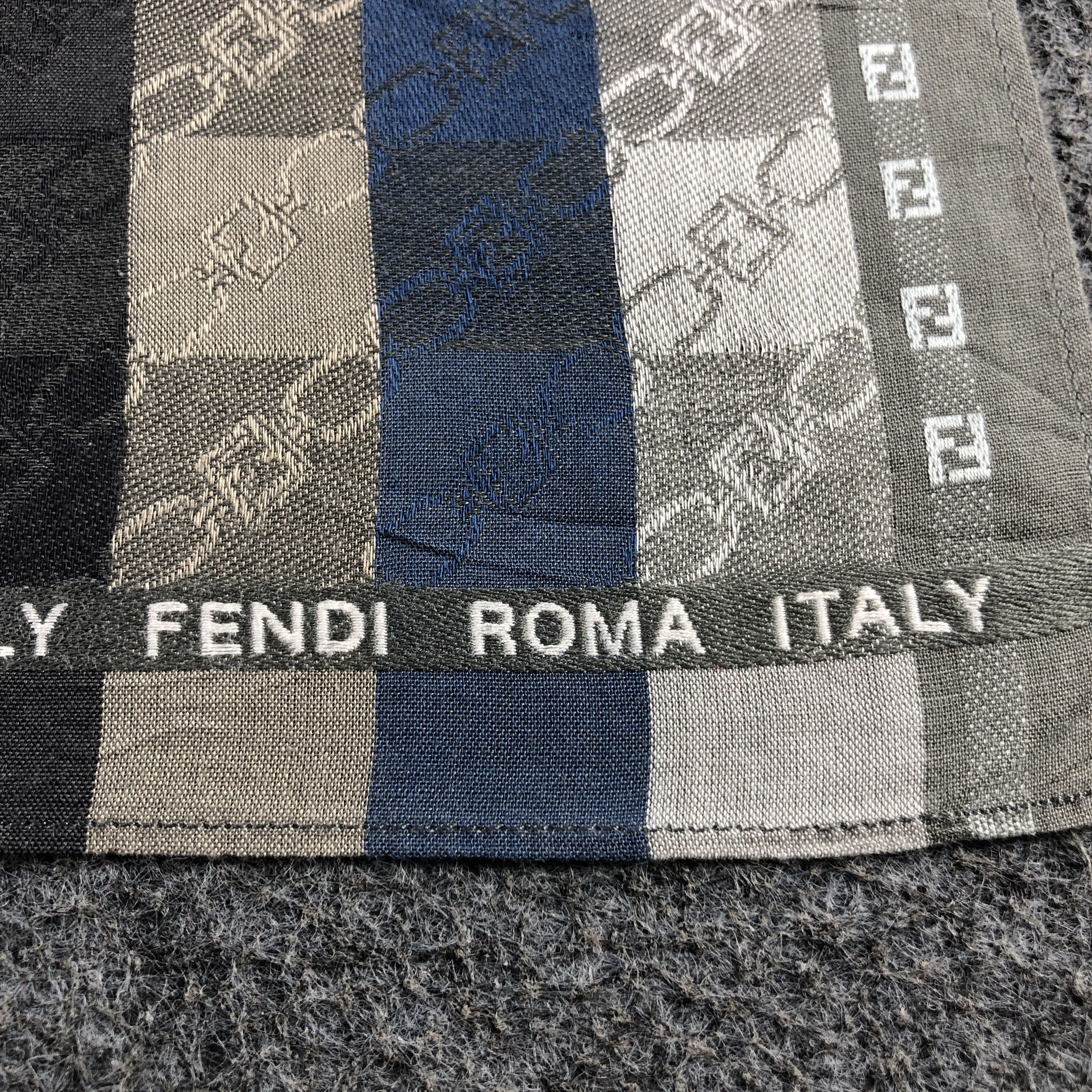 Vintage Fendi Monogram FF Handkerchief Neckerchief Bandana H2653 Size ONE SIZE - 4 Thumbnail
