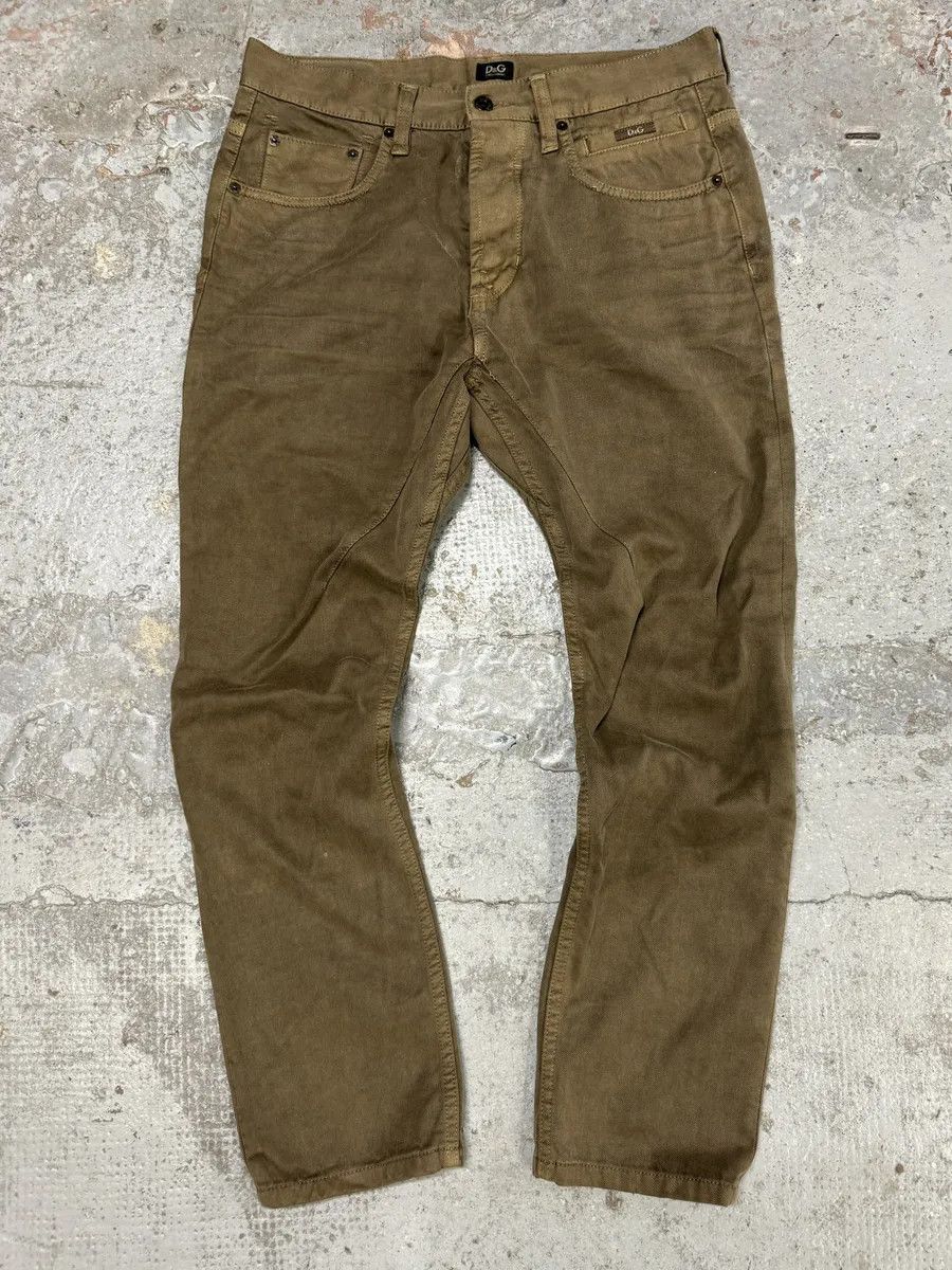 Dolce & Gabbana SS2003 Dolce & Gabbana Faded Brown Army Pants Size US 31 - 1 Thumbnail