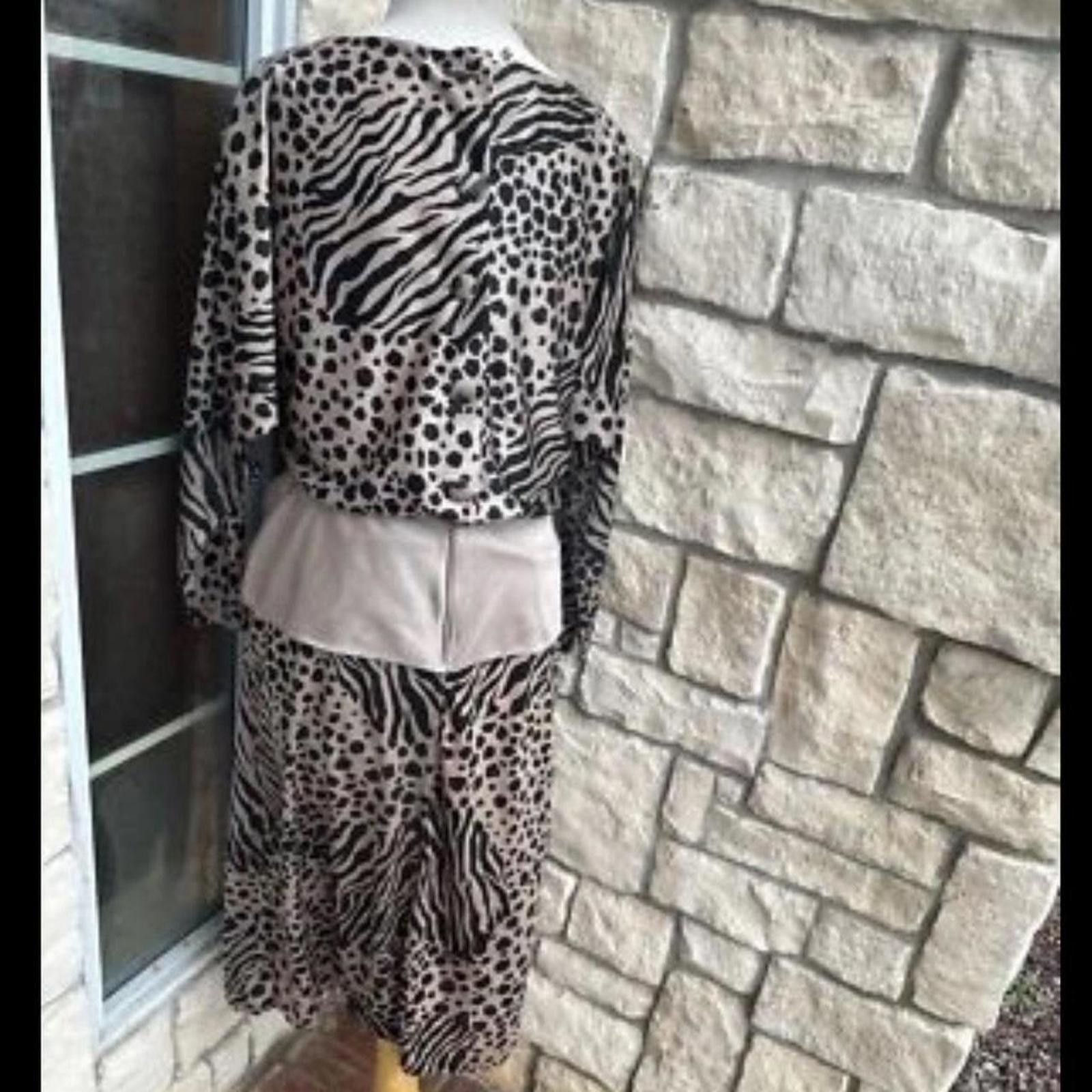 Other 70s Leopard Cheetah Dress Sz Medium(6/8) Size M / US 6-8 / IT 42-44 - 2 Thumbnail