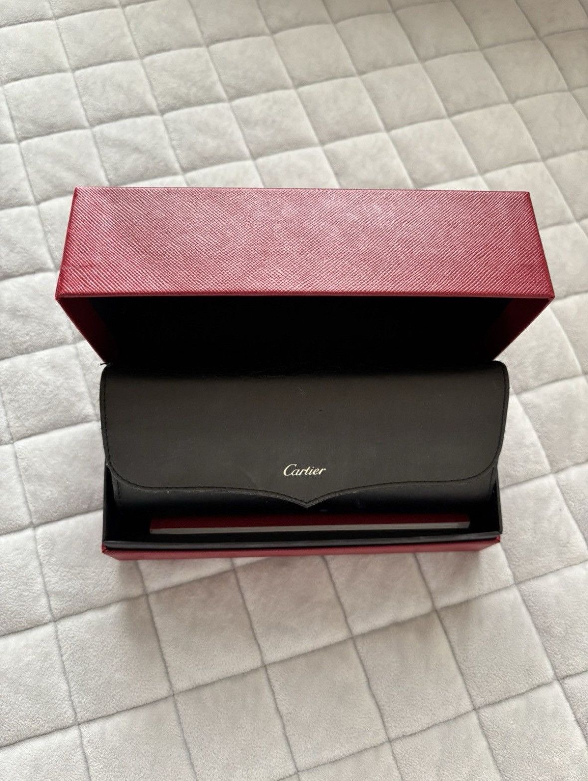 Cartier Cartier Sunglasses: Edition Santos Dumont - Calfskin Leather Size ONE SIZE - 12 Thumbnail
