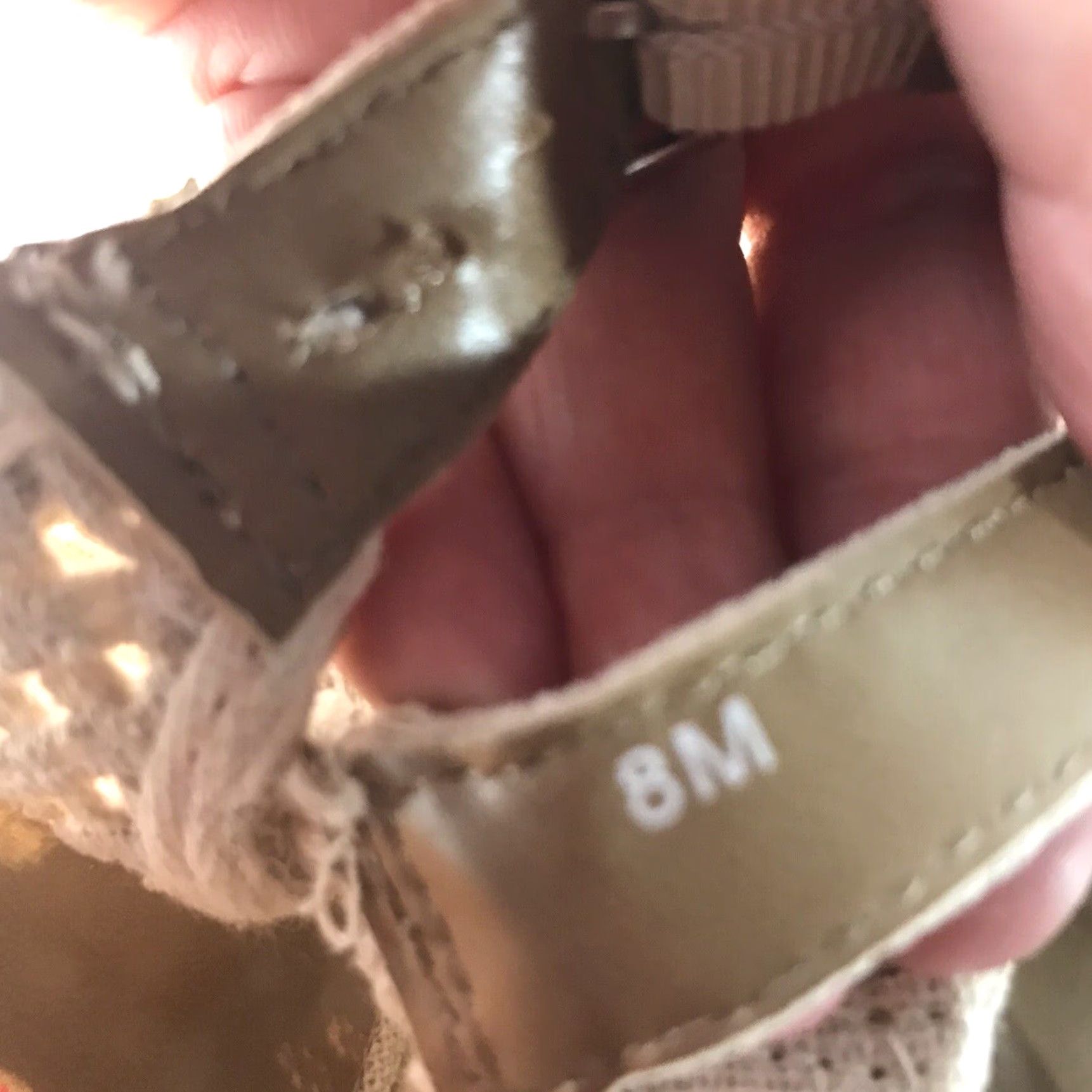 Vintage Jellypop Beige Wedge Heels Womens Size 8M Open Toe Slingback 3.5in High Heel Casual Clubwear Size US 8 / IT 38 - 5 Thumbnail