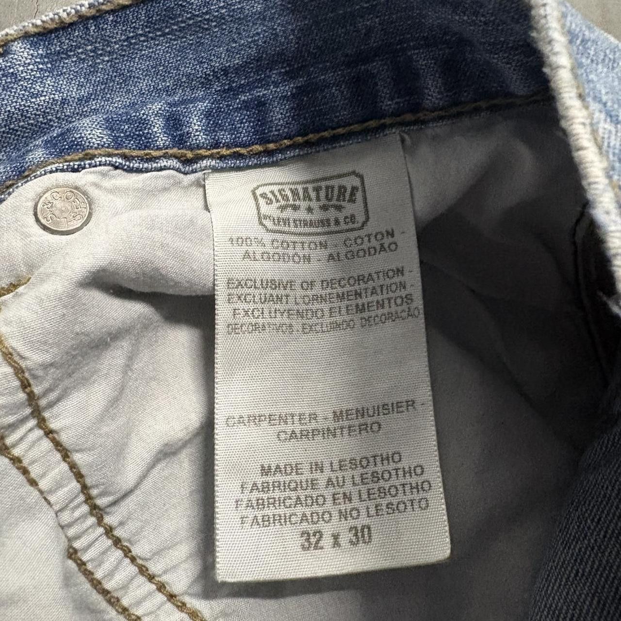 Levi's Crazy Vintage Y2K 2000s Baggy Levis Carpenter Medium Wash Workwear Grunge Denim Jeans! Size US 32 / EU 48 - 6 Thumbnail
