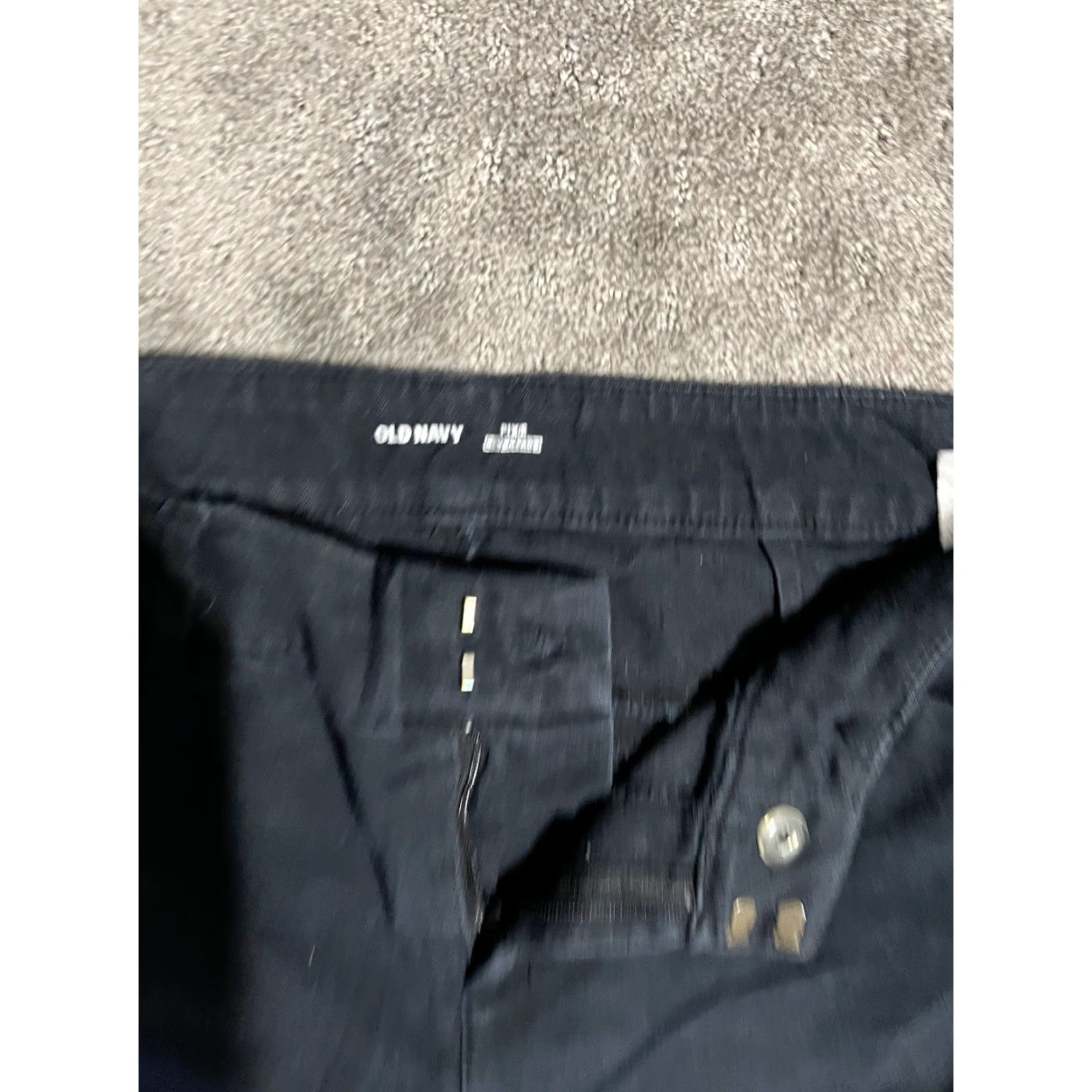 Old Navy Old Navy Pants Women Pixie Ankle Slim Size 12 Black Pockets Cotton Blend Flat Front Crop Size 34" / US 12 / IT 48 - 5 Thumbnail