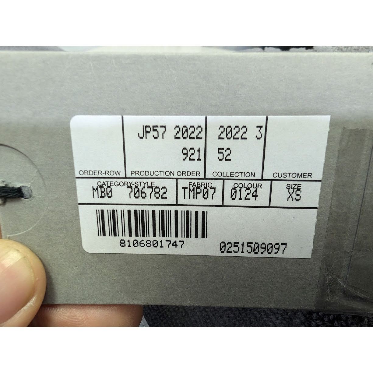 o1rshd1 Monogram Gown in Gray