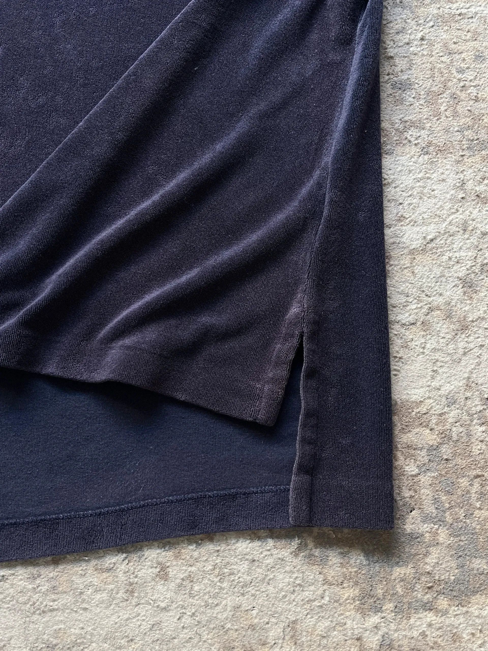 Polo Ralph Lauren Polo Ralph Lauren Navy Small Pony Towel Polo Shirt Sz L Size US L / EU 52-54 / 3 - 9 Thumbnail