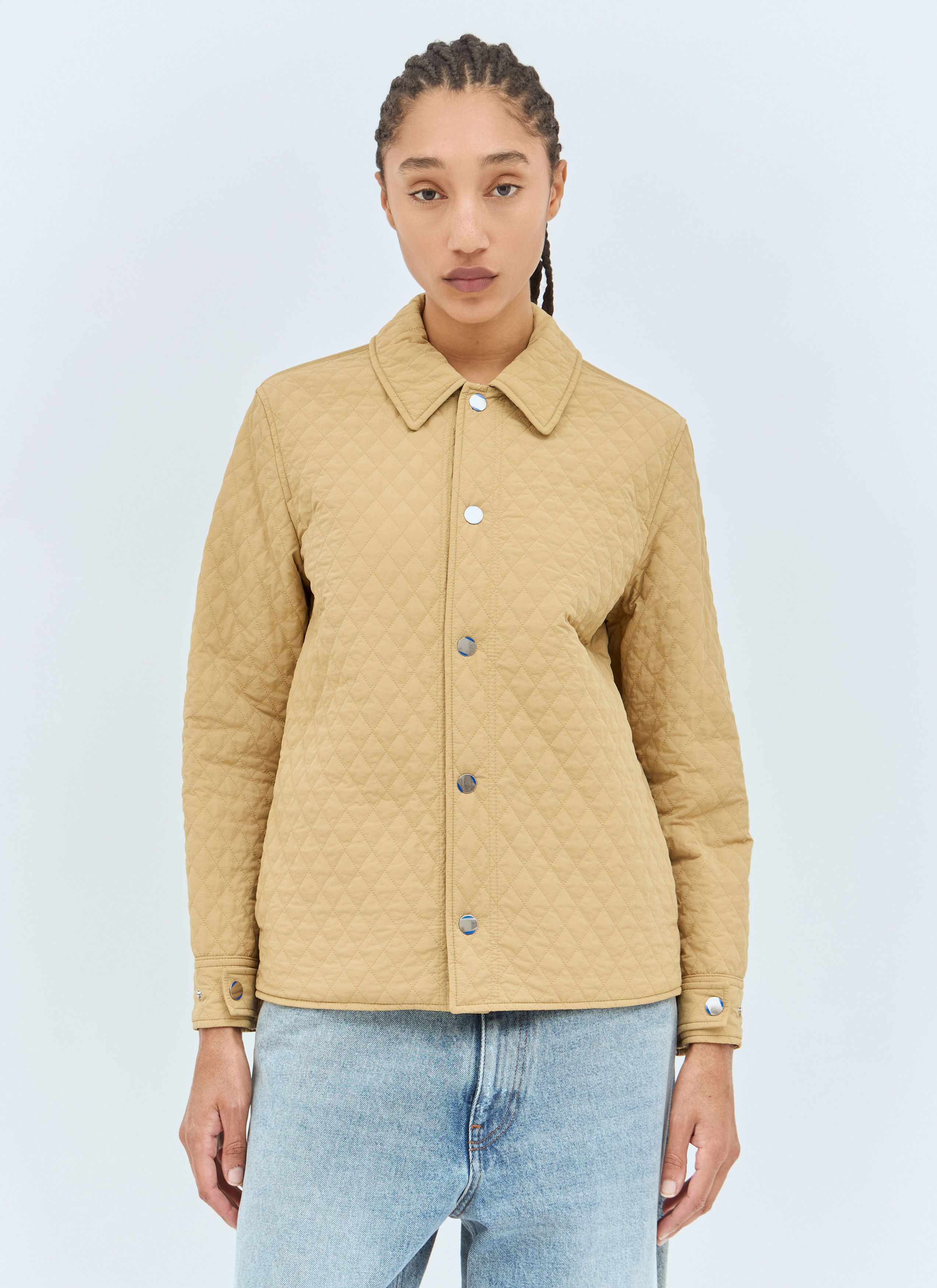 コート BURBERRY Army Green Gabardine Reversible Jacket Burberry Reversible Tropical Gabardine And Check Trench Coat