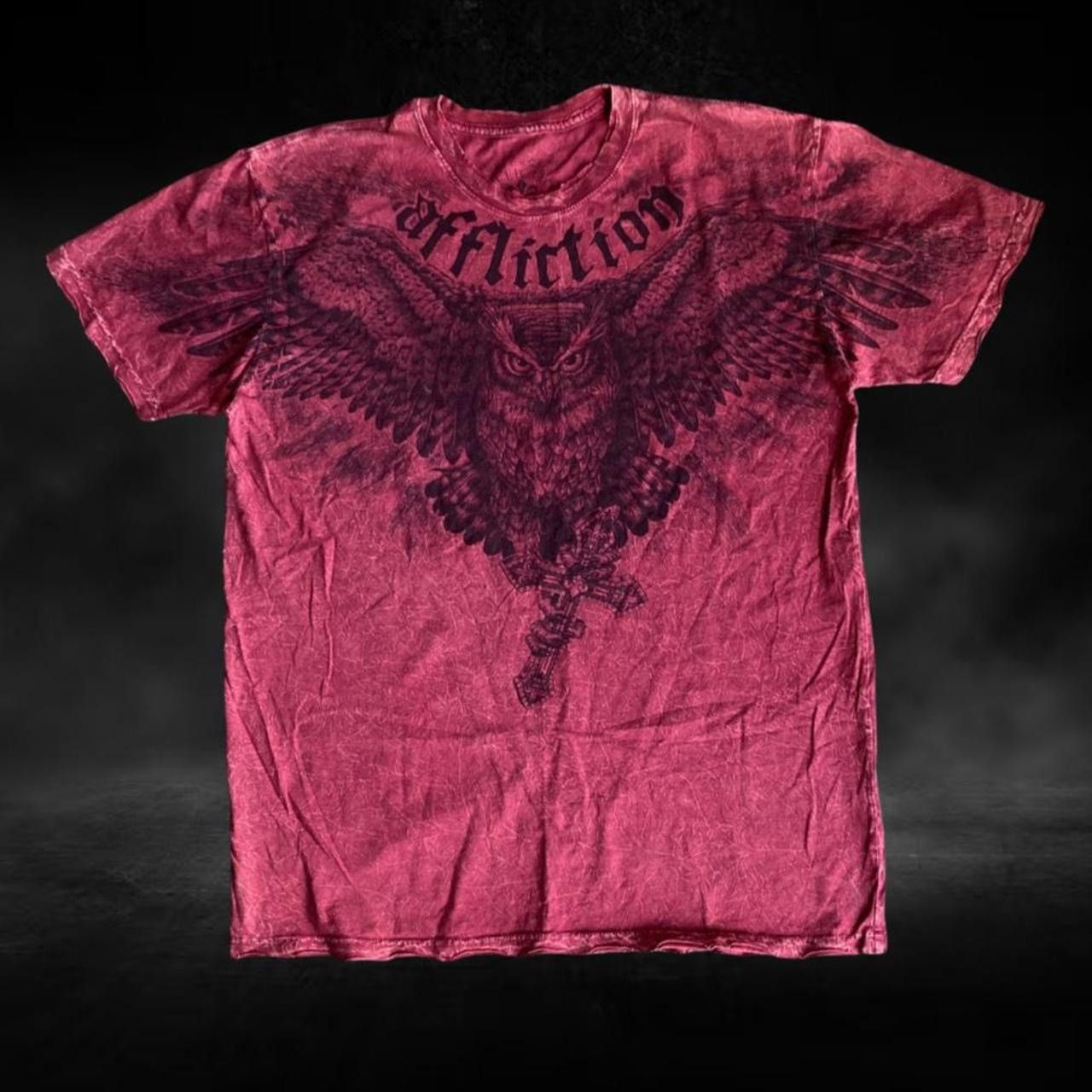 Affliction × Southpole × Tapout Affliction Owl T Shirt MMA