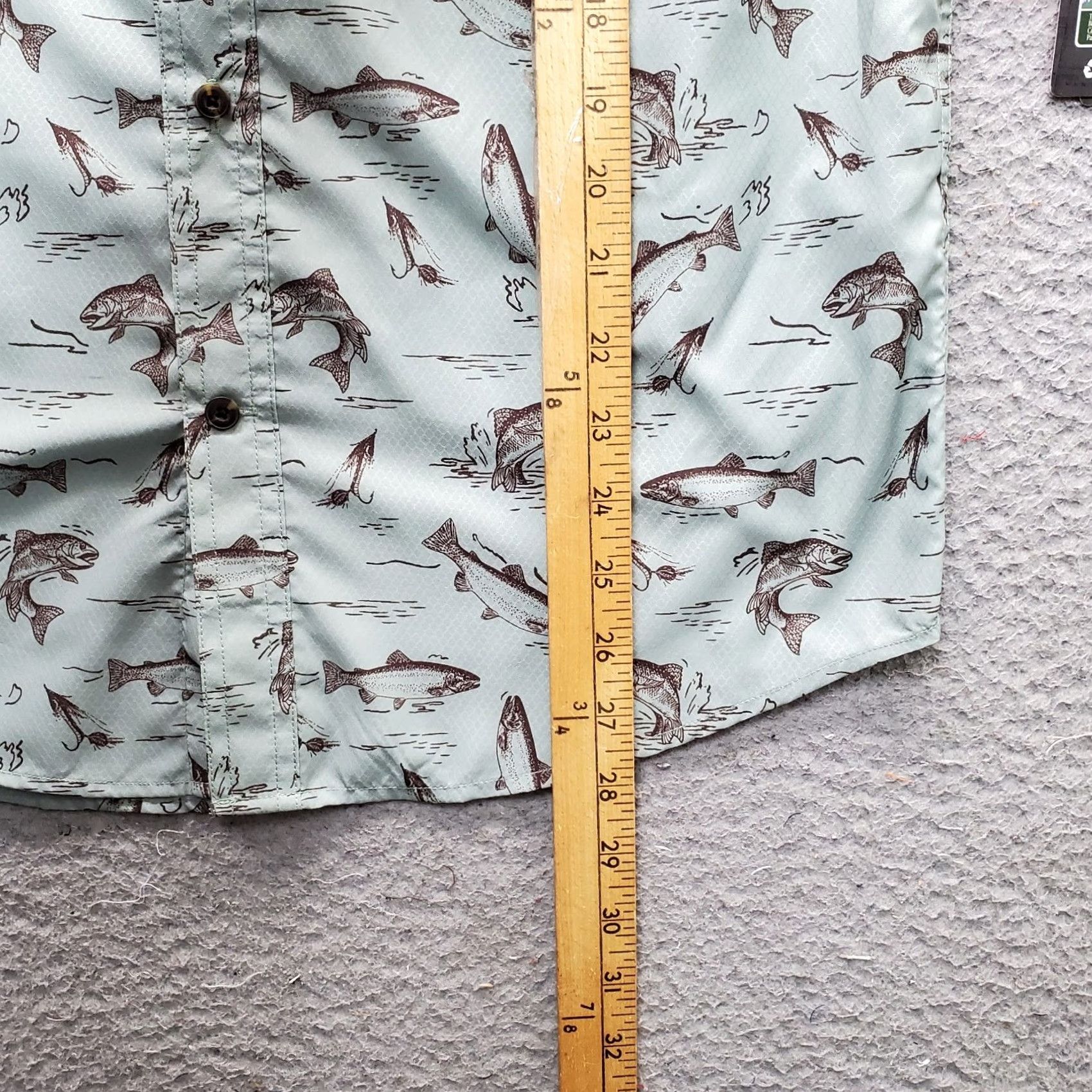 Vintage American Outdoorsman Fishing Shirt Mens Small Multi Fish Print Collar Button Down Sunday? Size US S / EU 44-46 / 1 - 3 Thumbnail