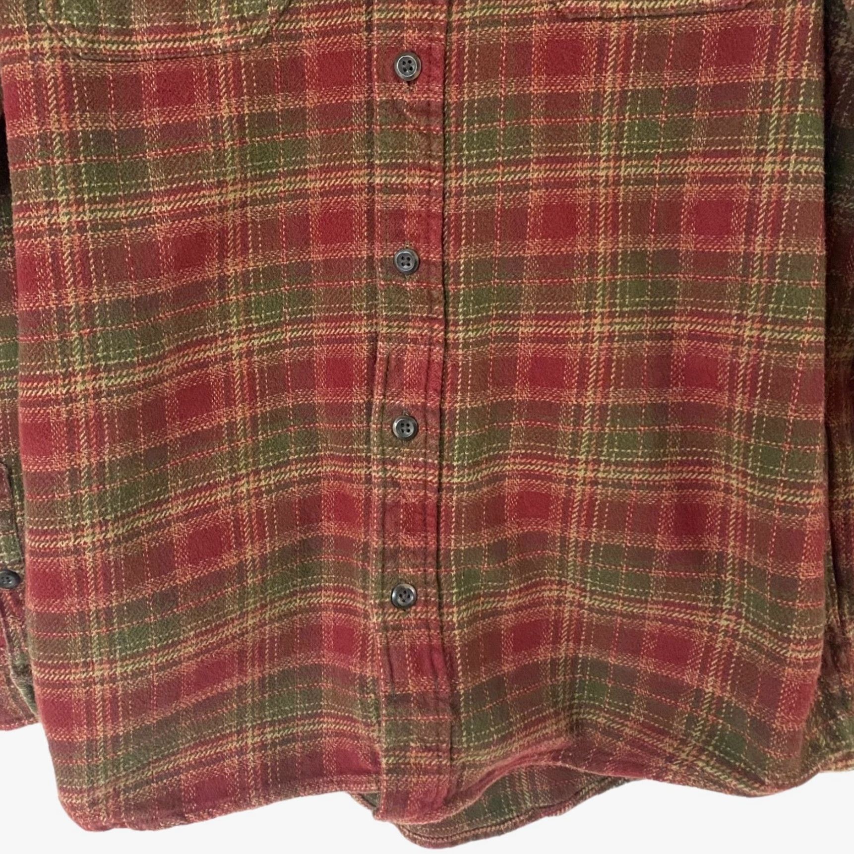 Orvis VINTAGE Orvis Big Bear Heavyweight Button-Up Flannel Shirt Mens XL Red & Green Plaid Size US XL / EU 56 / 4 - 7 Thumbnail