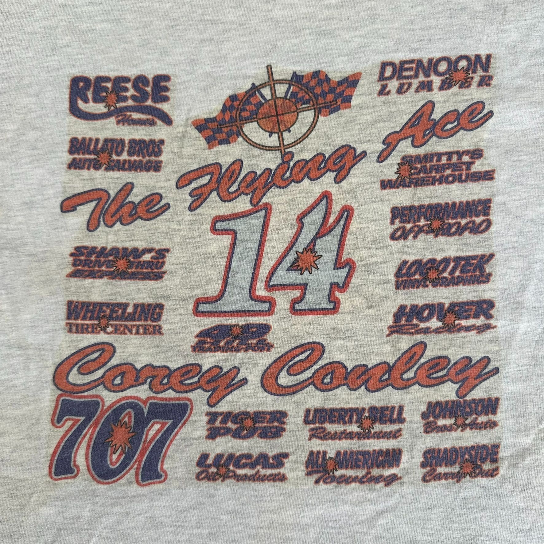 Hanes Vintage 90s Dirt Track Racing T-Shirt Off Road Rally Cars Gr Size US XXL / EU 58 / 5 - 5 Thumbnail
