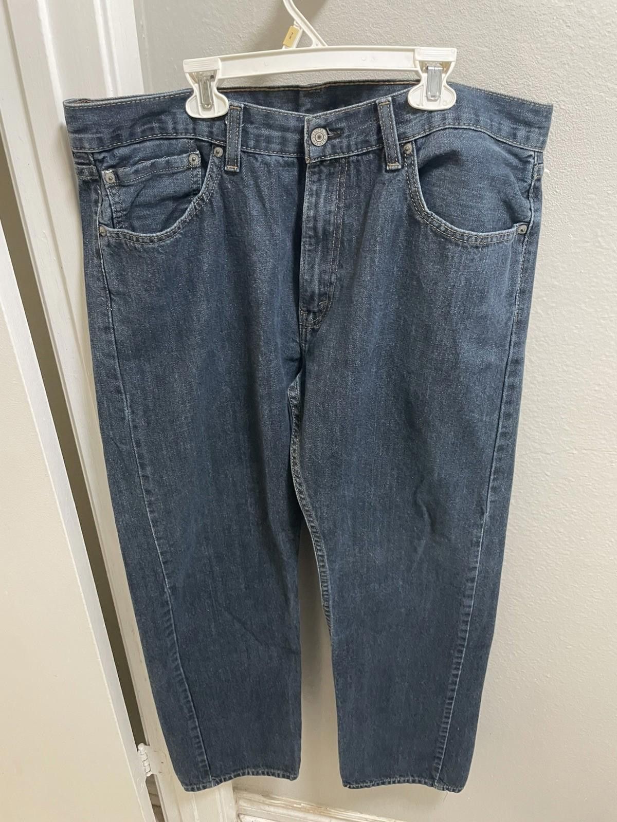 Levi's Levi’s 505 Jeans Men’s 38x34 Blue Regular Straight Baggy Size US 38 / EU 54 - 1 Thumbnail