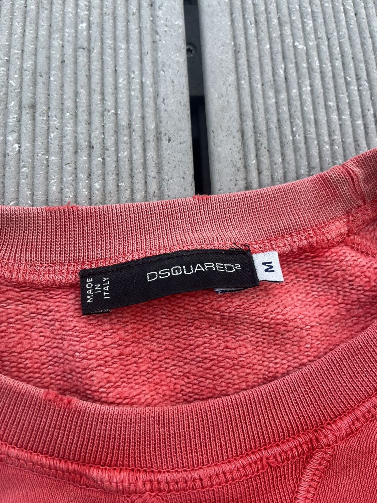 Dsquared2 Vintage Dsquared Red Sunfaded / Distressed Sweatshirt Size US M / EU 48-50 / 2 - 10 Thumbnail