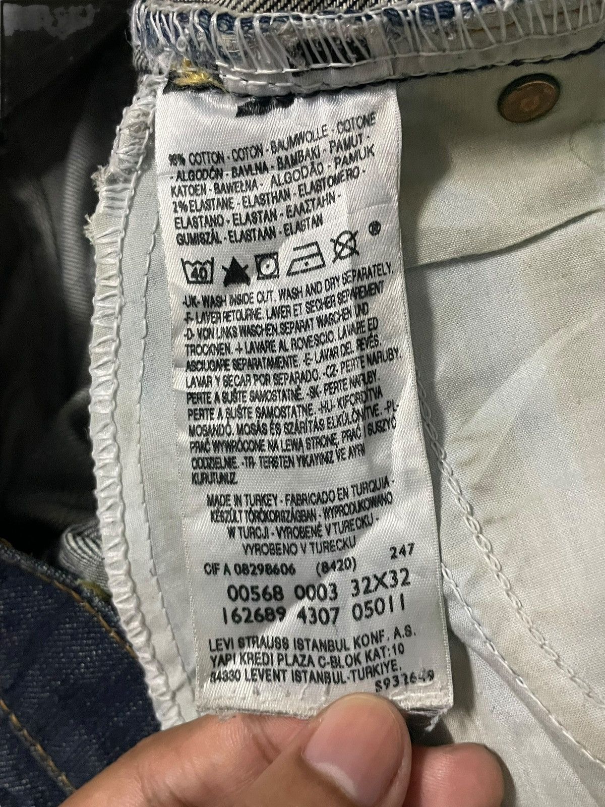 Levi's Vtg Y2k Levi’s Bootcut Streetstyle Distressed Washed Jeans Size US 32 / EU 48 - 10 Thumbnail