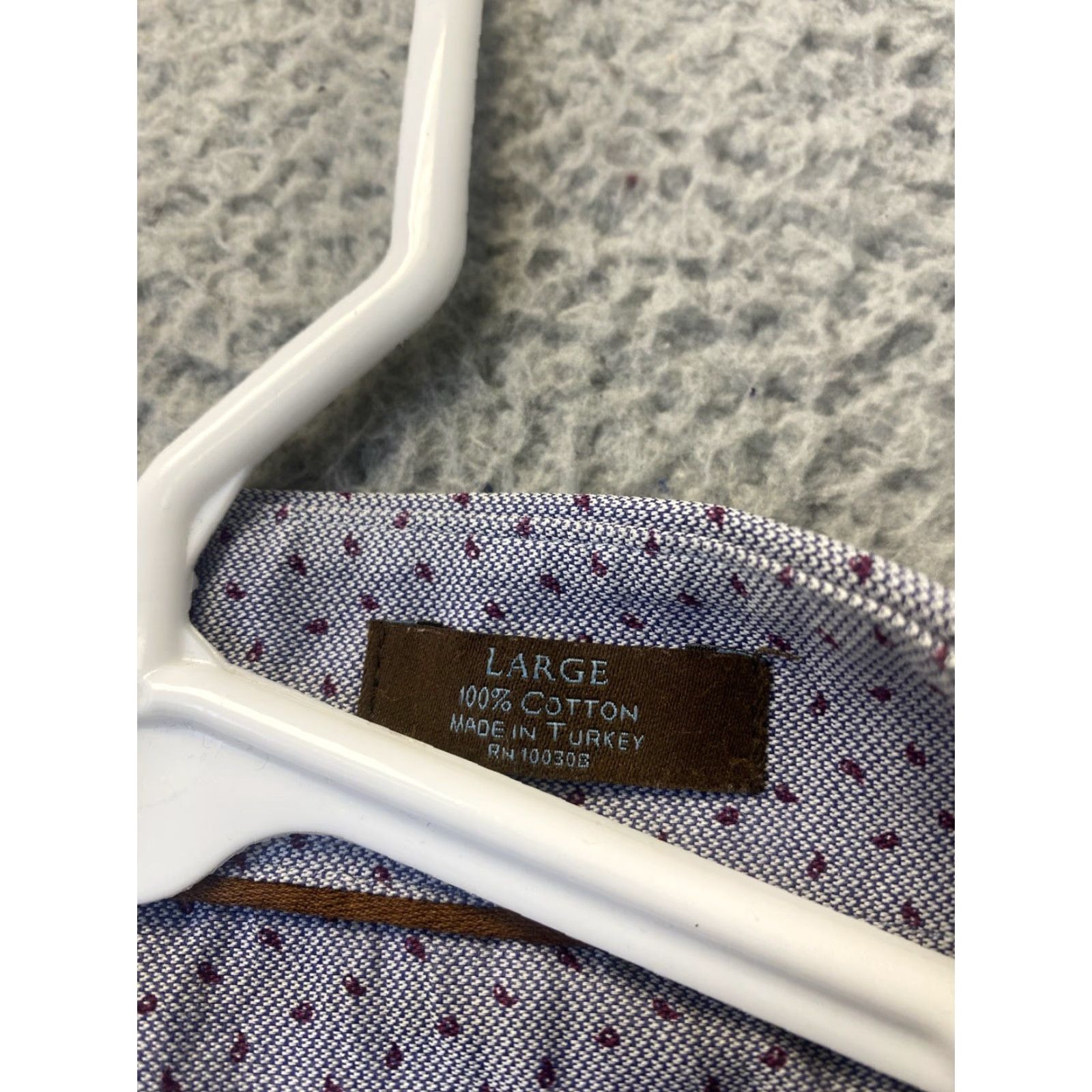 Peter Millar Peter Millar Shirt Mens Large Button Up Gray Maroon Casual Preppy /39-93 Size US L / EU 52-54 / 3 - 5 Thumbnail