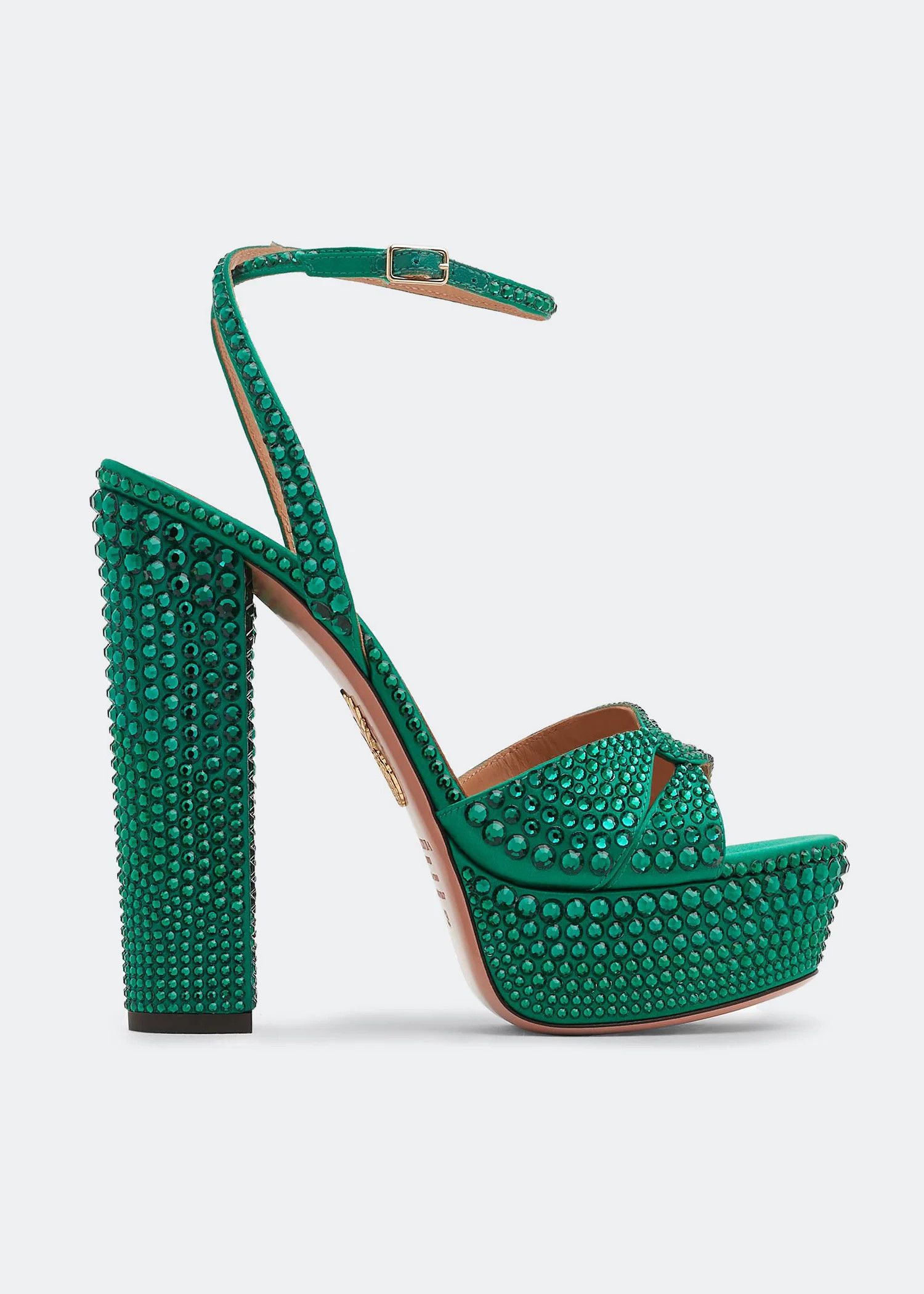 Aquazzura o1srvl11e1024 Sandal in Green Size US 9 / IT 39 - 1 Thumbnail