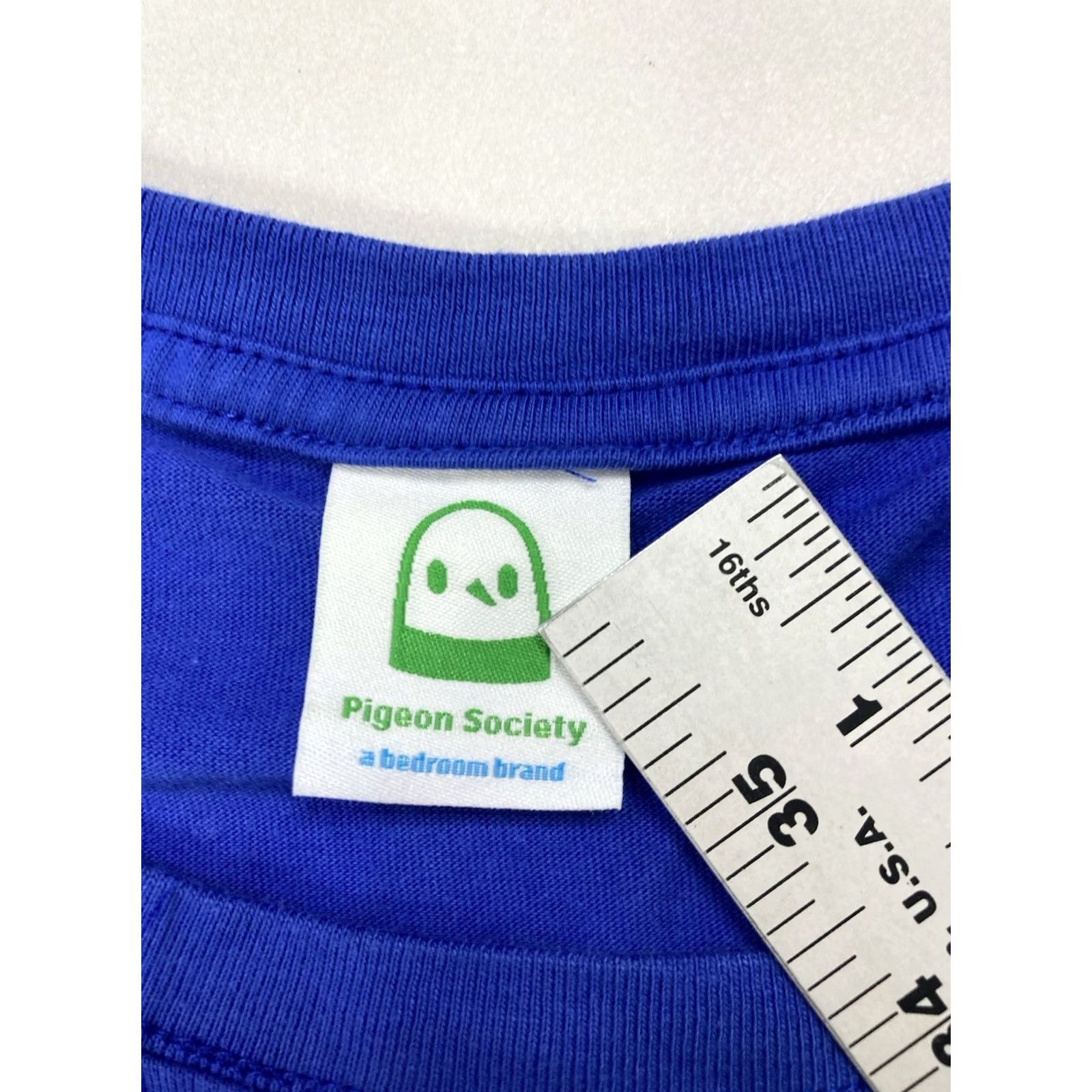 Vintage Pigeon Society T-Shirt Men XL Blue Short Sleeve Size US S / EU 44-46 / 1 - 5 Thumbnail