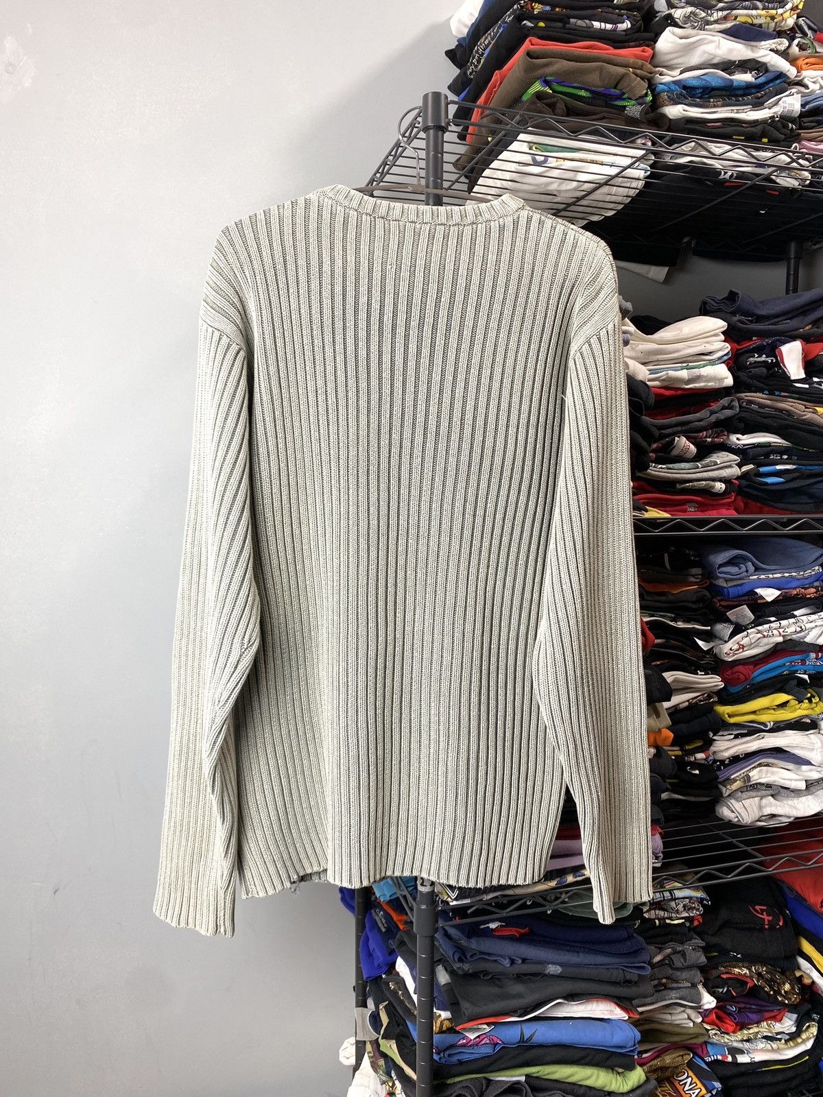 Vintage Y2K Vintage Striped Diesel Style Japanese Knit Sweater Size US XL / EU 56 / 4 - 6 Thumbnail