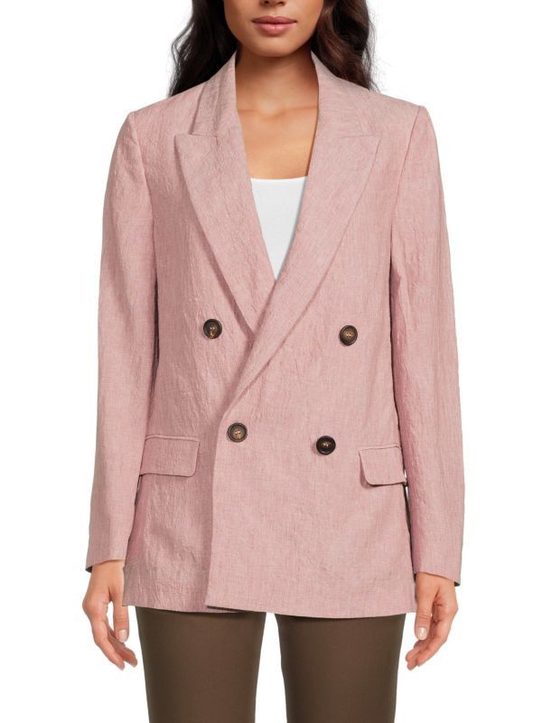 Brunello Cucinelli o1y0725 Blazer in Antique Rose Size M / US 6-8 / IT 42-44 - 1 Thumbnail
