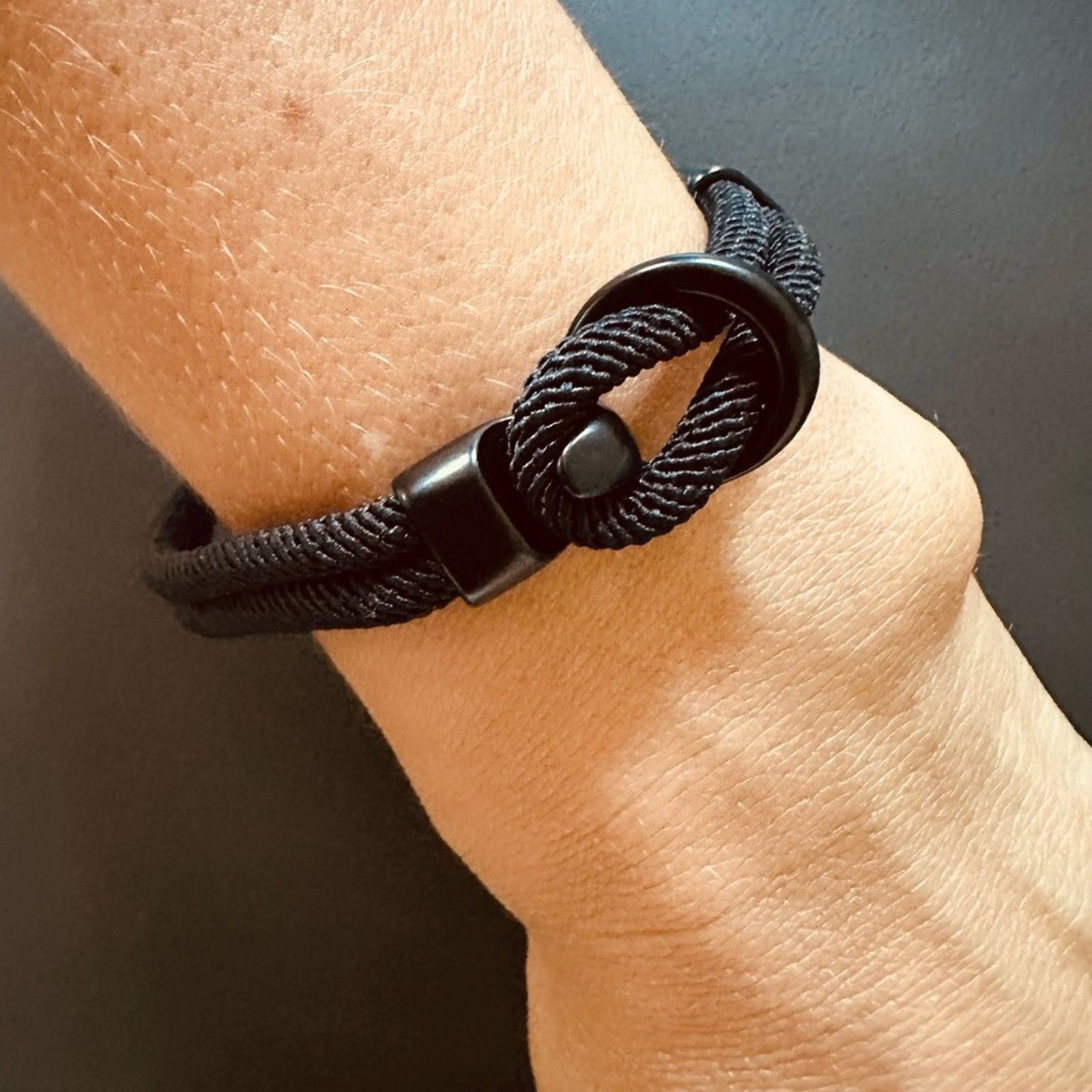 Other Men’s Black Rope Bracelet Size ONE SIZE - 3 Thumbnail