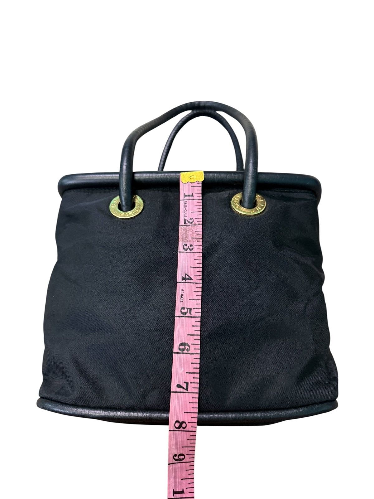 Celine RARE VINTAGE CELINE NYLON LEATHER HANDBAG Size ONE SIZE - 22 Thumbnail