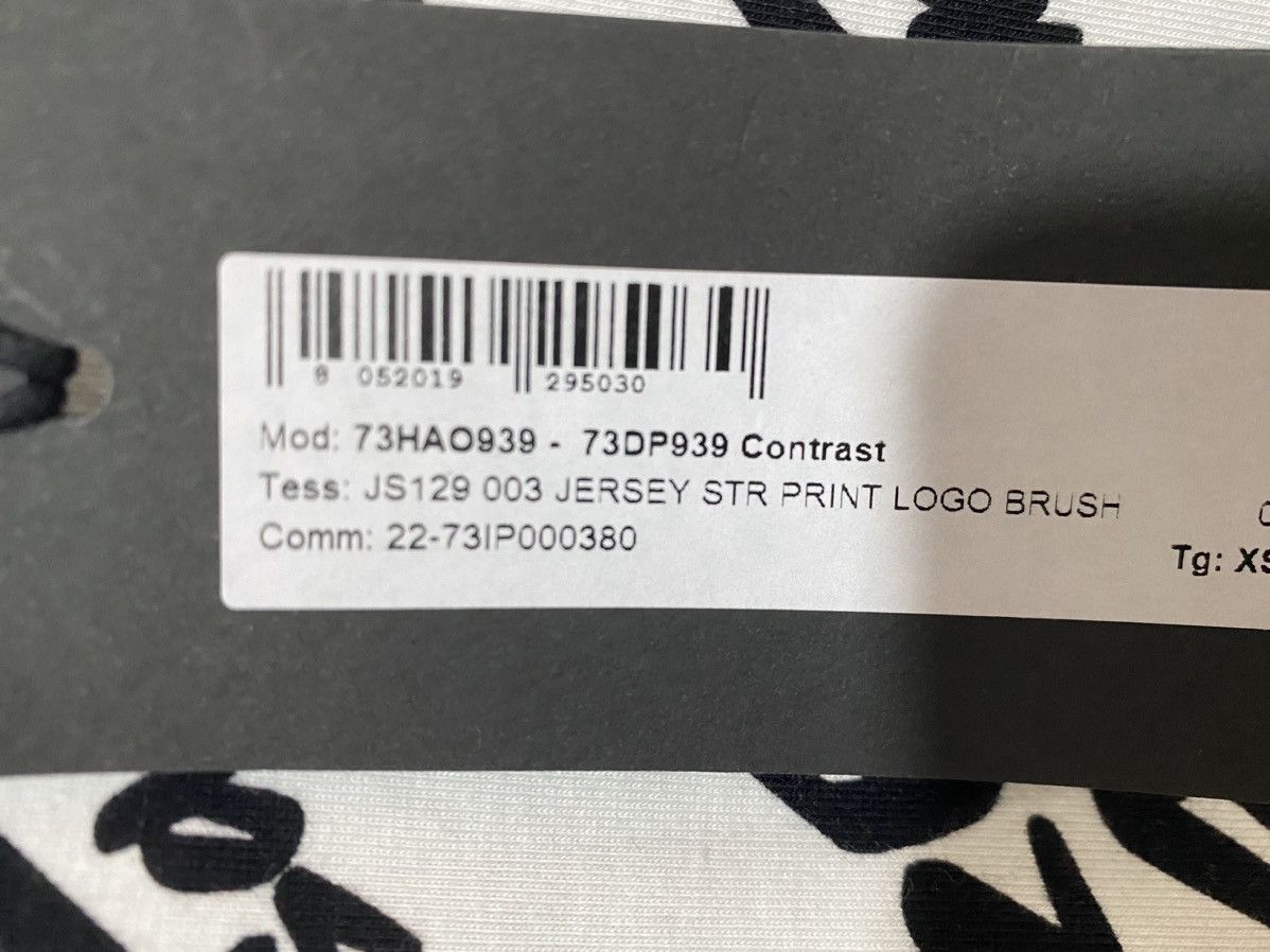 Versace Jeans Couture Print Logo Brushed Versace Jeans Culture Jersey T-Shirt, XS, Size XS / US 0-2 / IT 36-38 - 8 Thumbnail