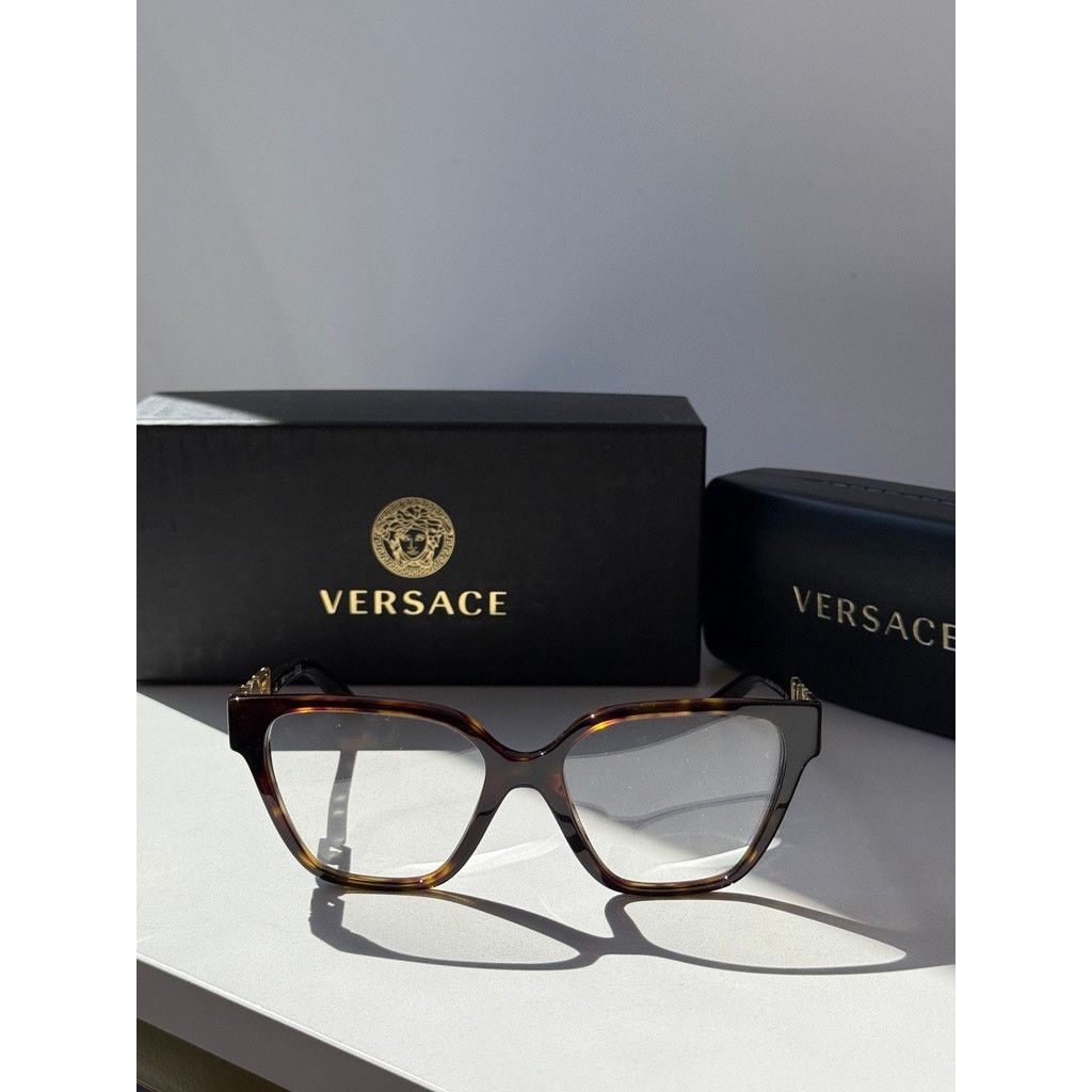 Versace NEW Versace VE3358-B Brown Crystal Strass Oversized Frames Size ONE SIZE - 5 Thumbnail
