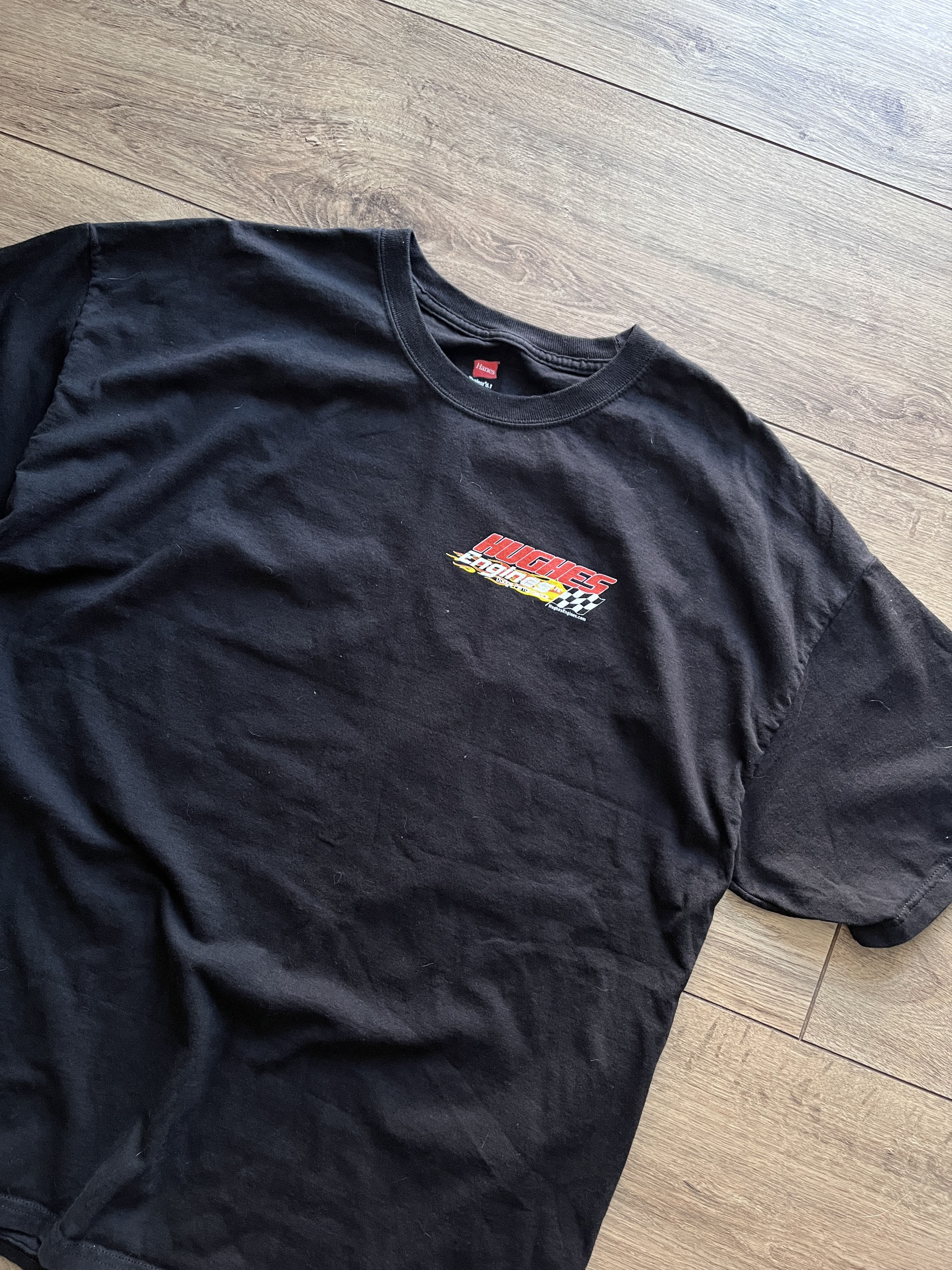Vintage Huges Engine Muscle Car print tshirt USA Size US L / EU 52-54 / 3 - 4 Thumbnail
